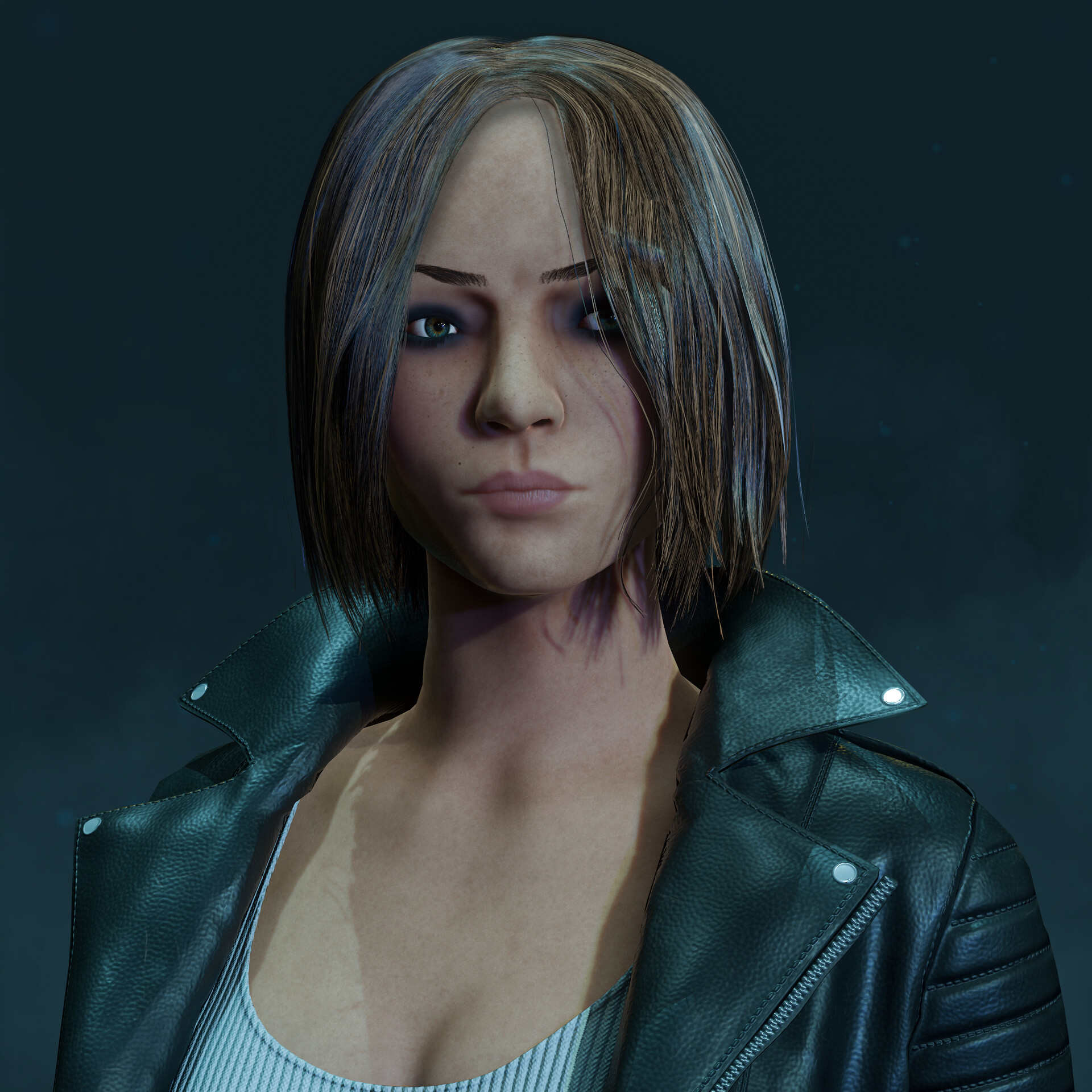 ArtStation - Female game ready character - MARMOSET TOOLBAG 4