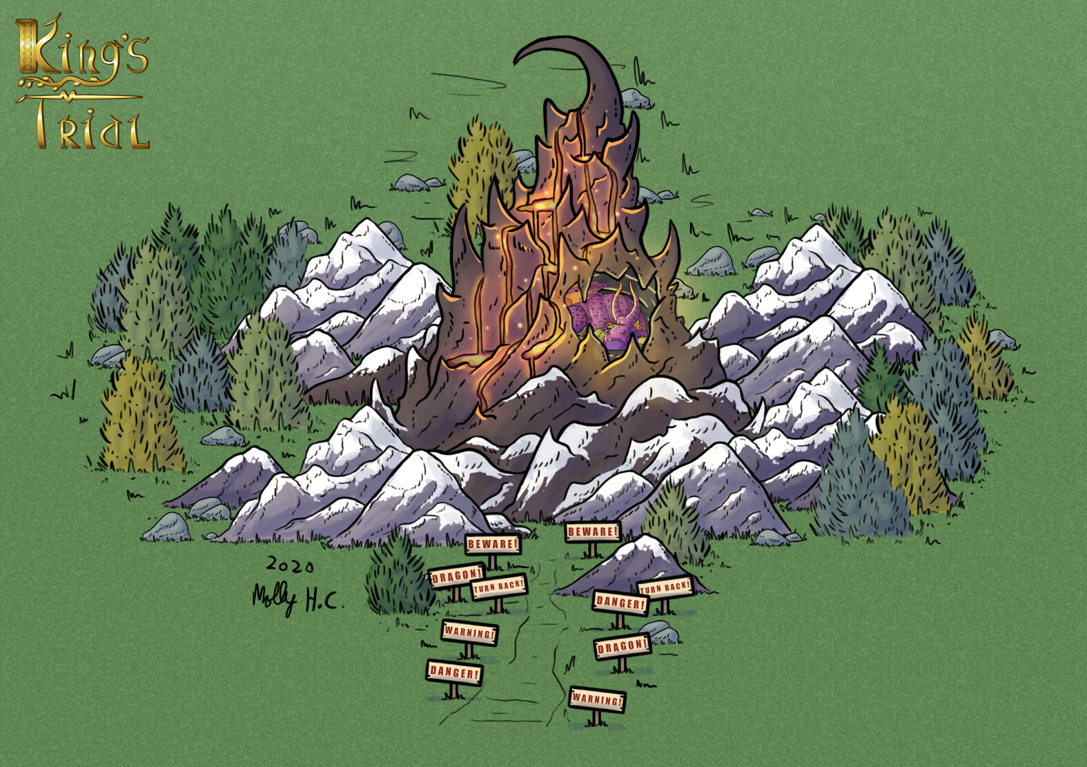 King's Trial: Dragon Mountain Tile Art