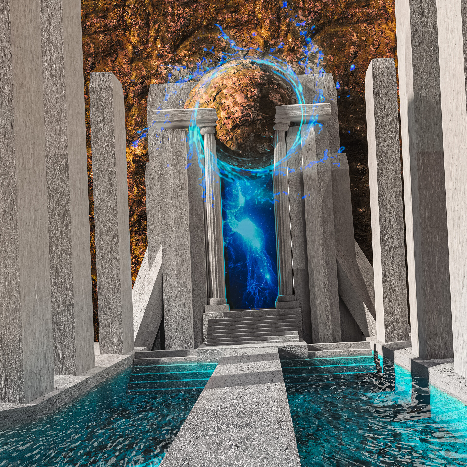 ArtStation WATER TEMPLE SECOND VERSION