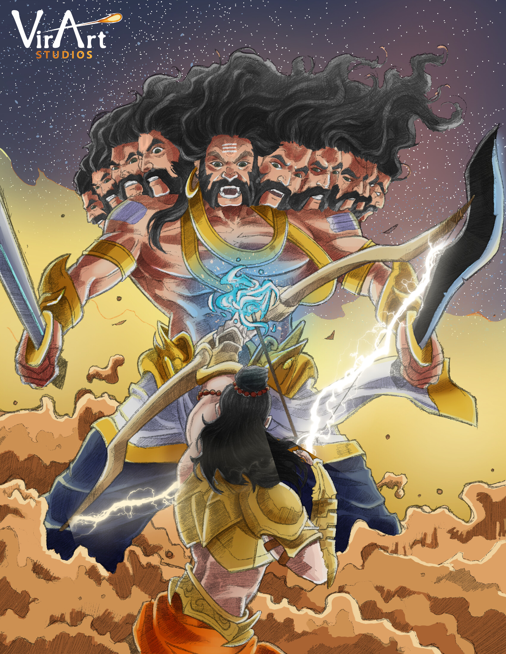 ArtStation Rama VS Ravana