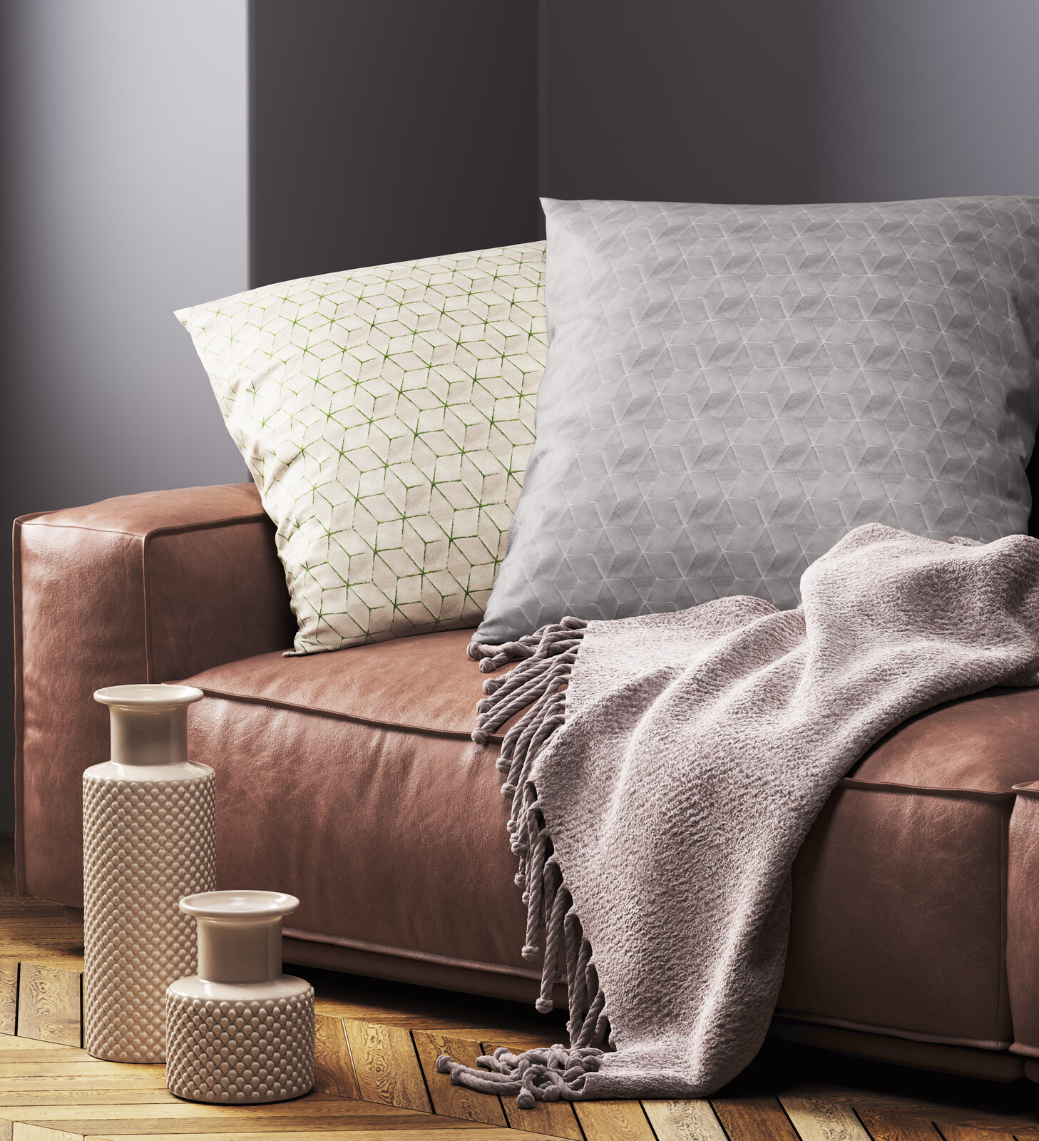 sofa and cushion