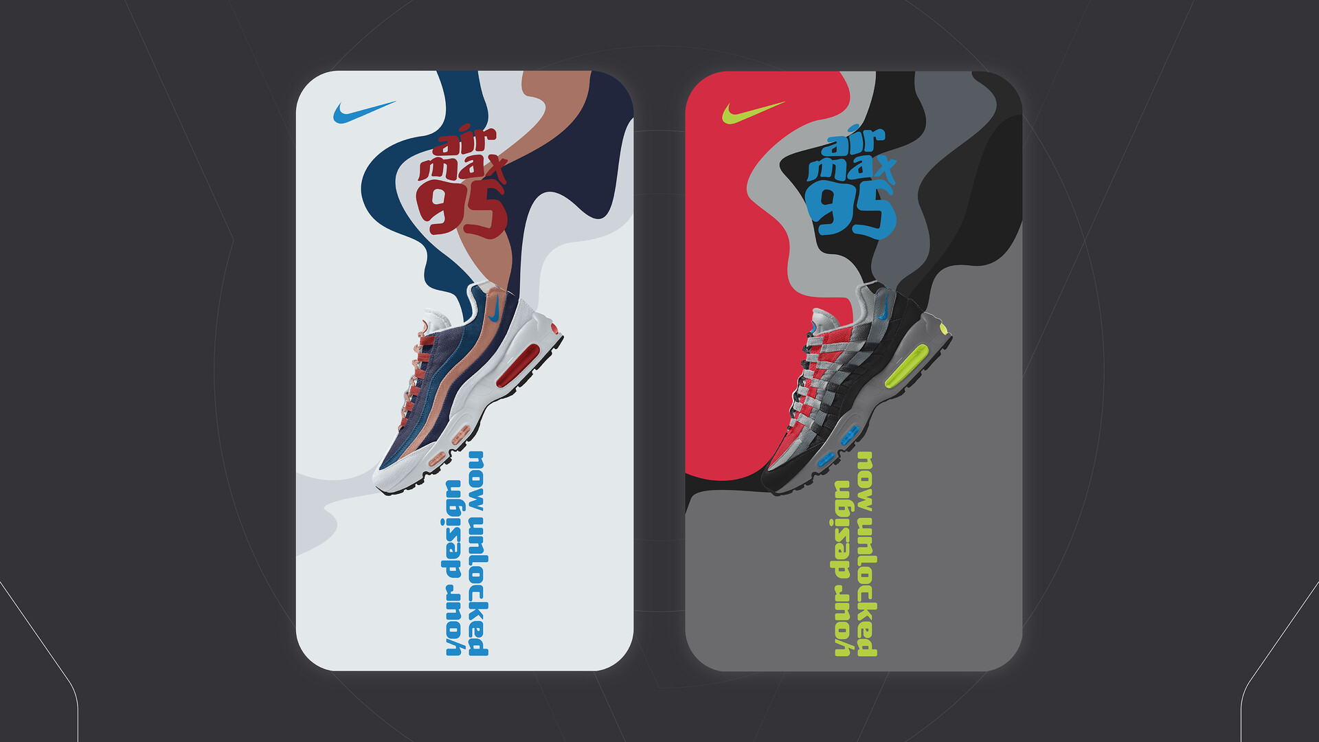 ArtStation Nike Shoes Poster Design (Air Max 95 Custom)