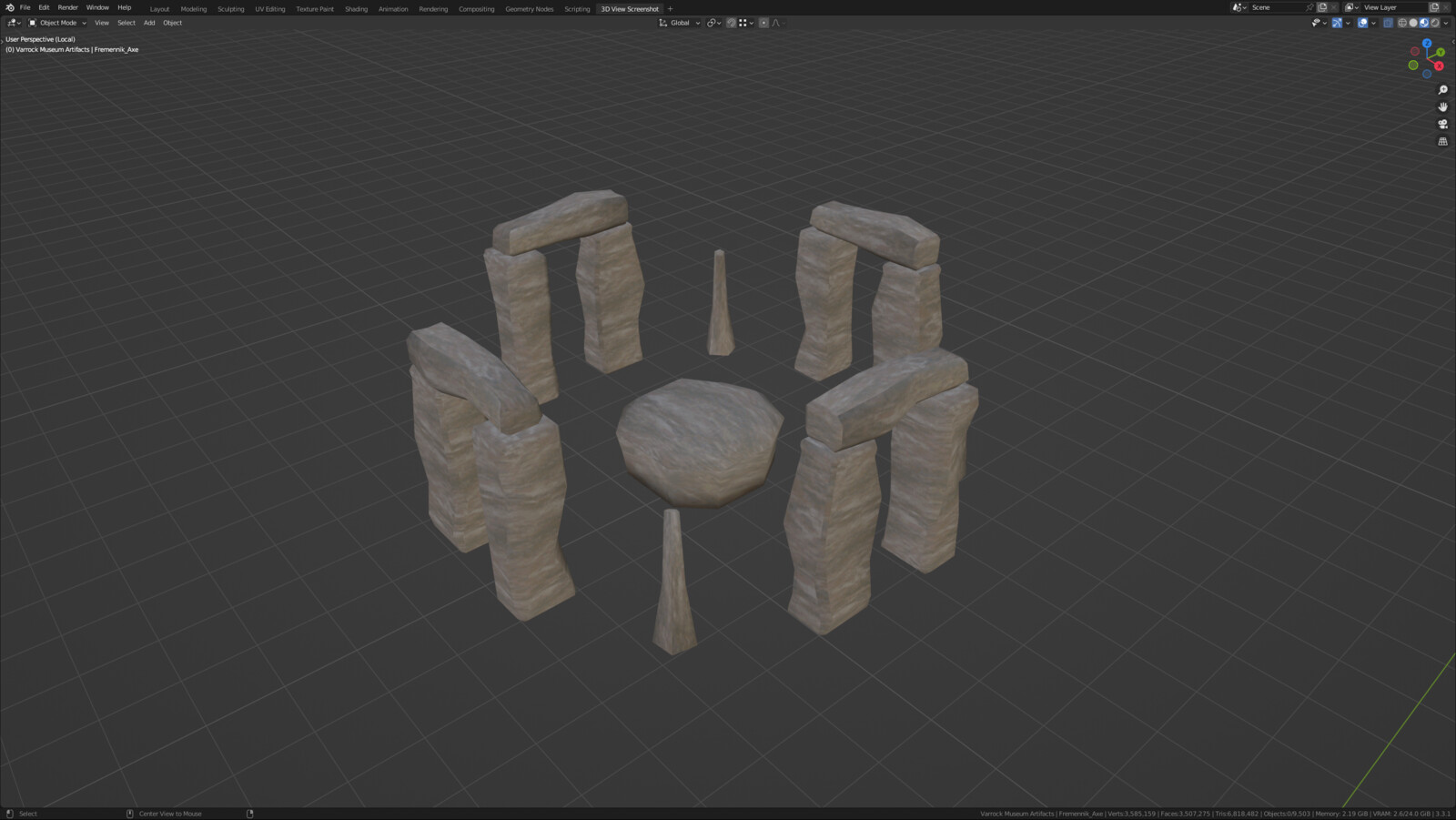 Runecrafting stone layout for all Type of Runes 