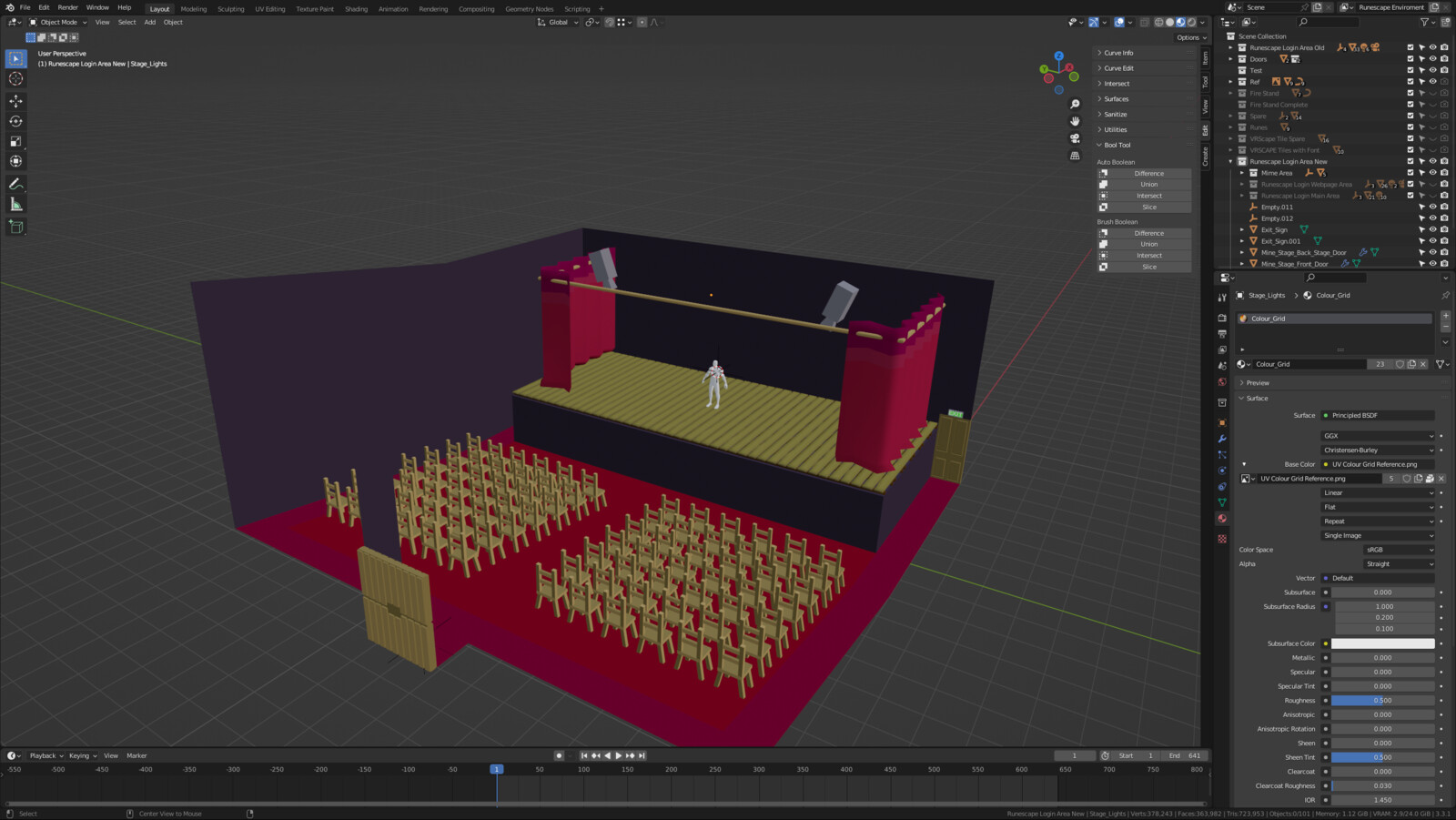 Easter Egg area - Mime show