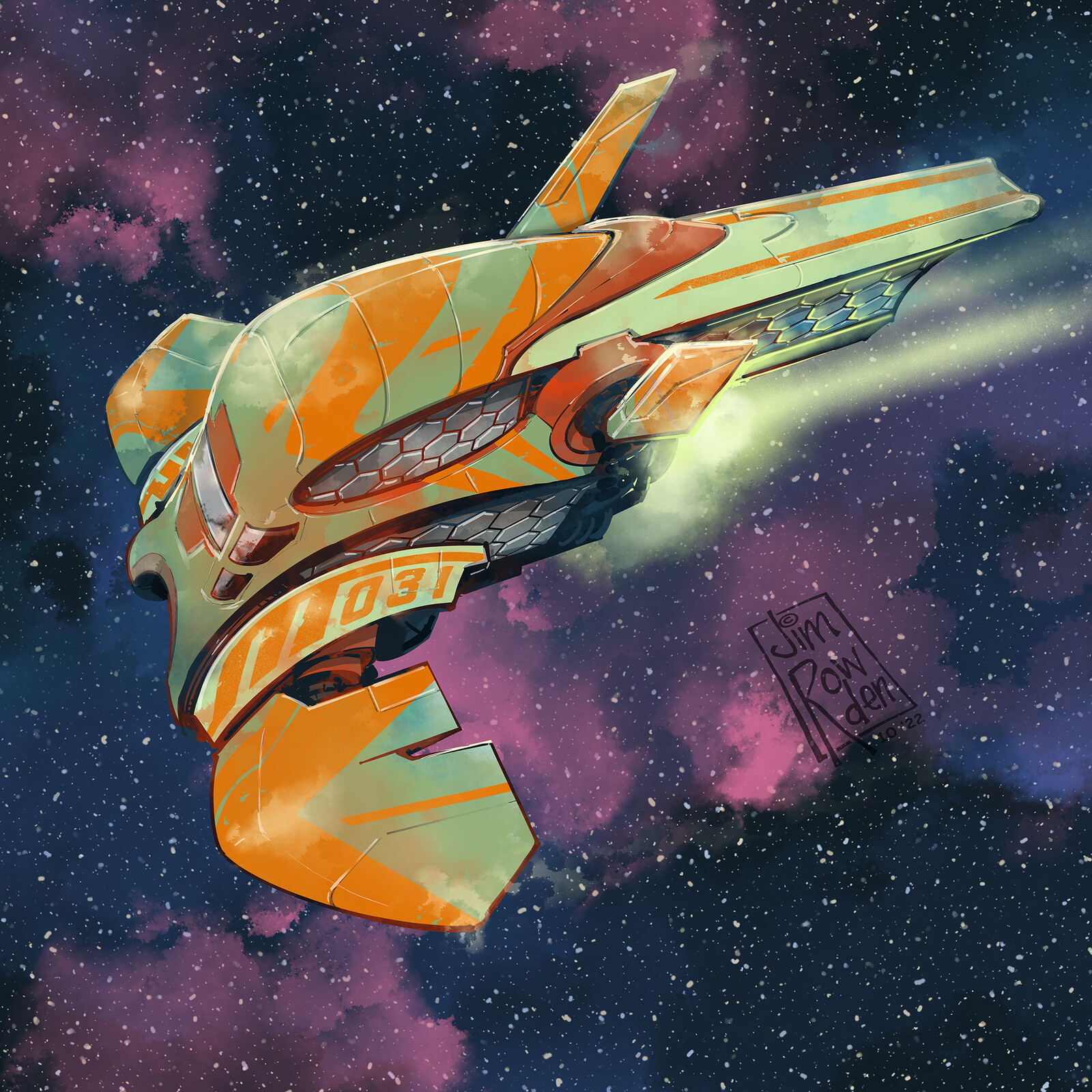 (Space)Ship 031 (Inktober 2022 - Day 12)