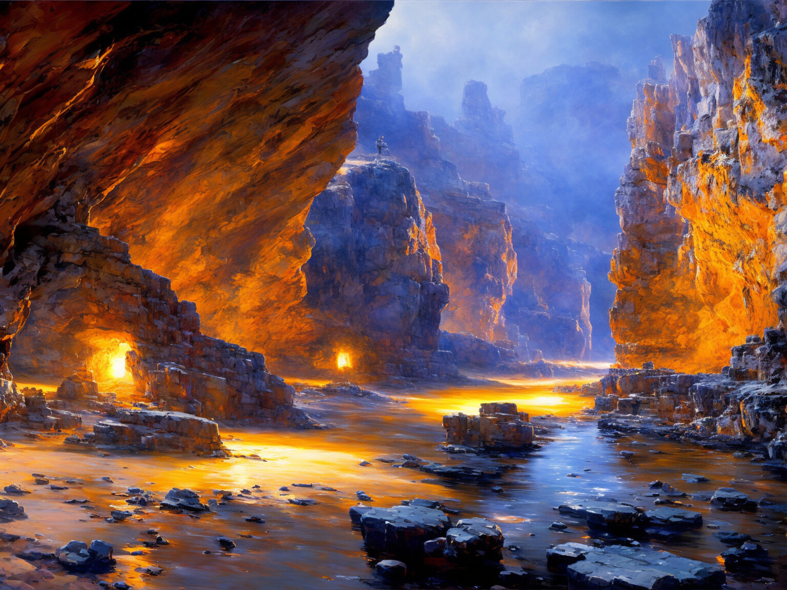 canyon and cliffs