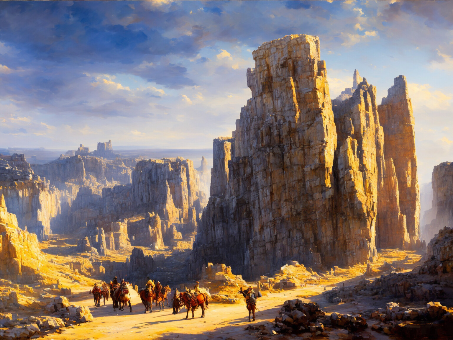 canyon and cliffs