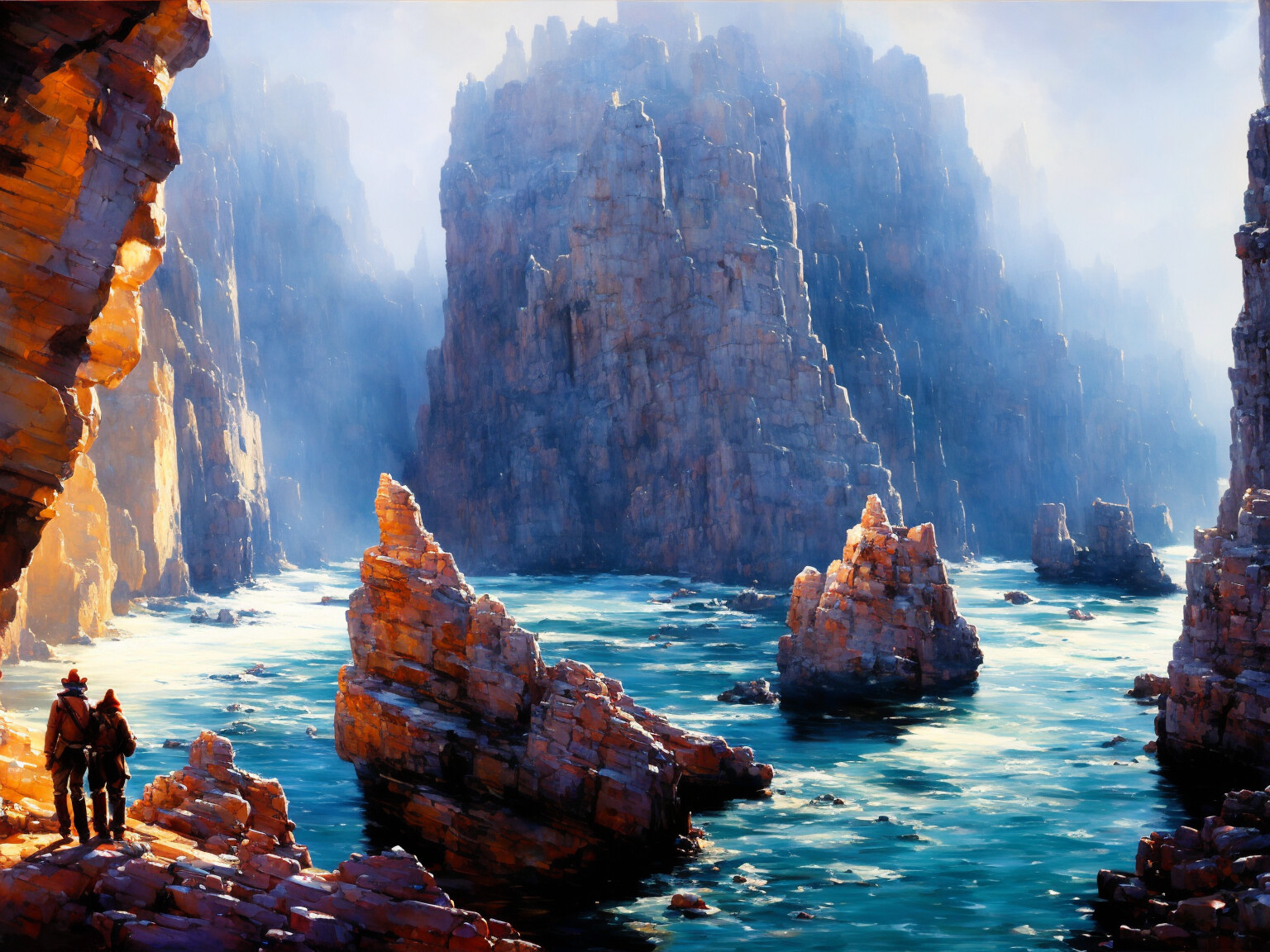 canyon and cliffs
