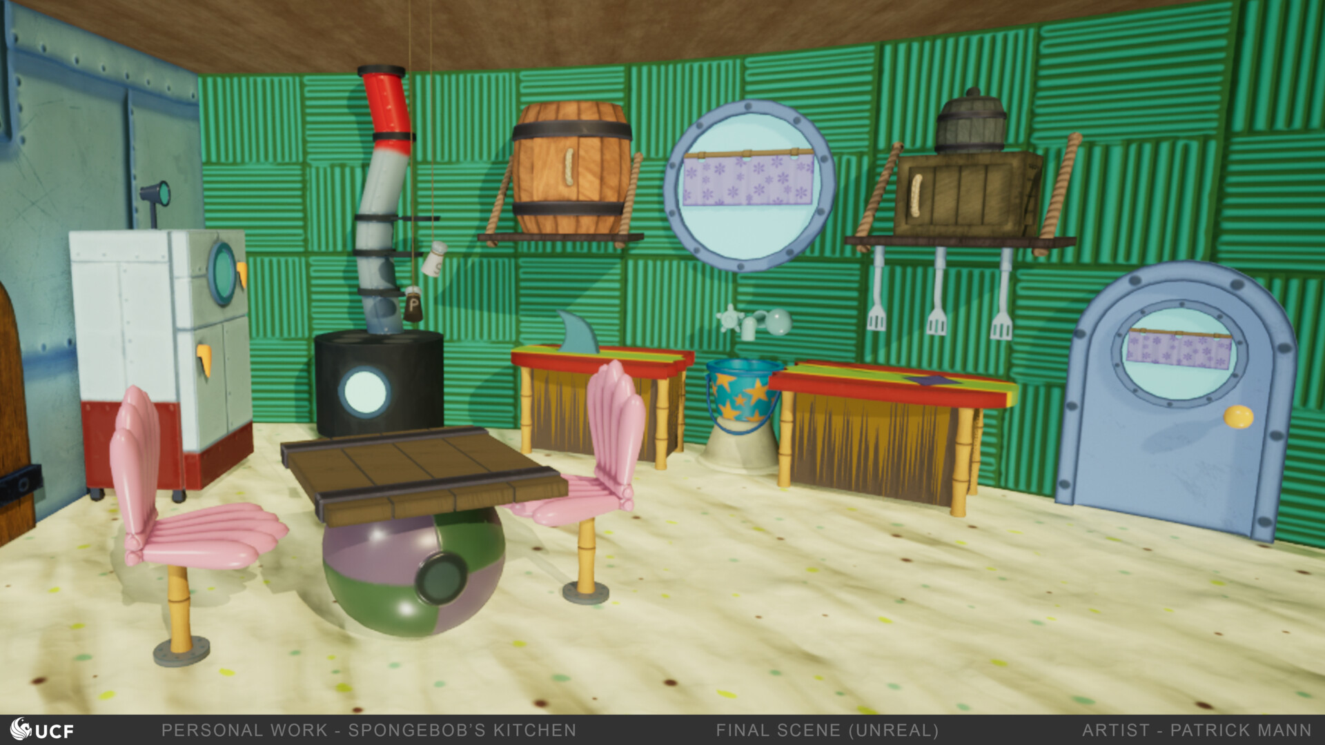 ArtStation - Spongebob's Kitchen (2022)
