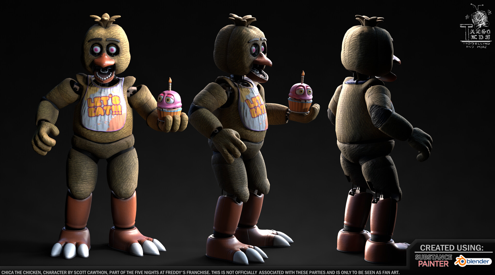 ArtStation - Five NIGHTMARES At Freddy's (feat. Nightmare Chica)