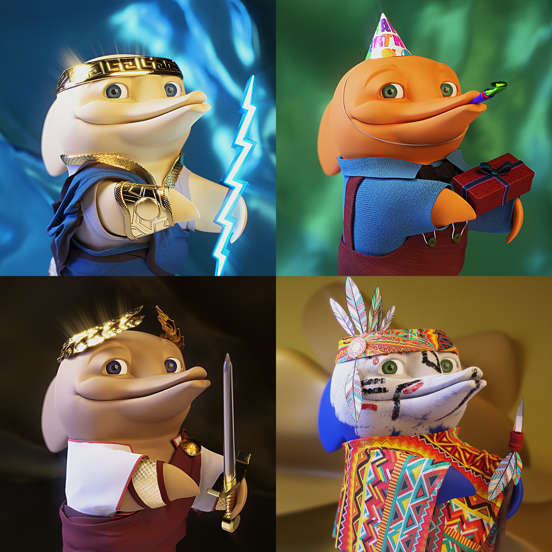 ArtStation dolphins NFT part 5