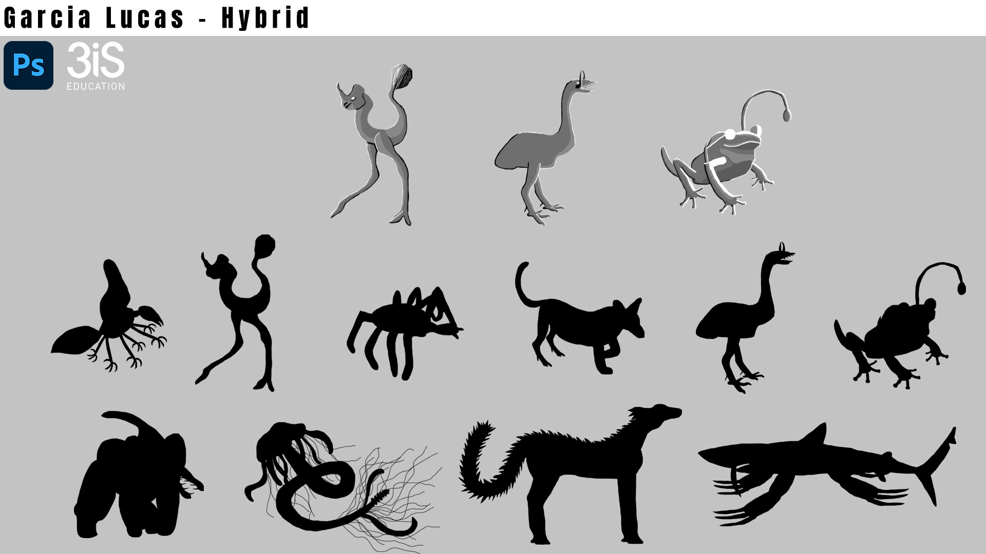 ArtStation - 2D Concept : Hybrid - School Work