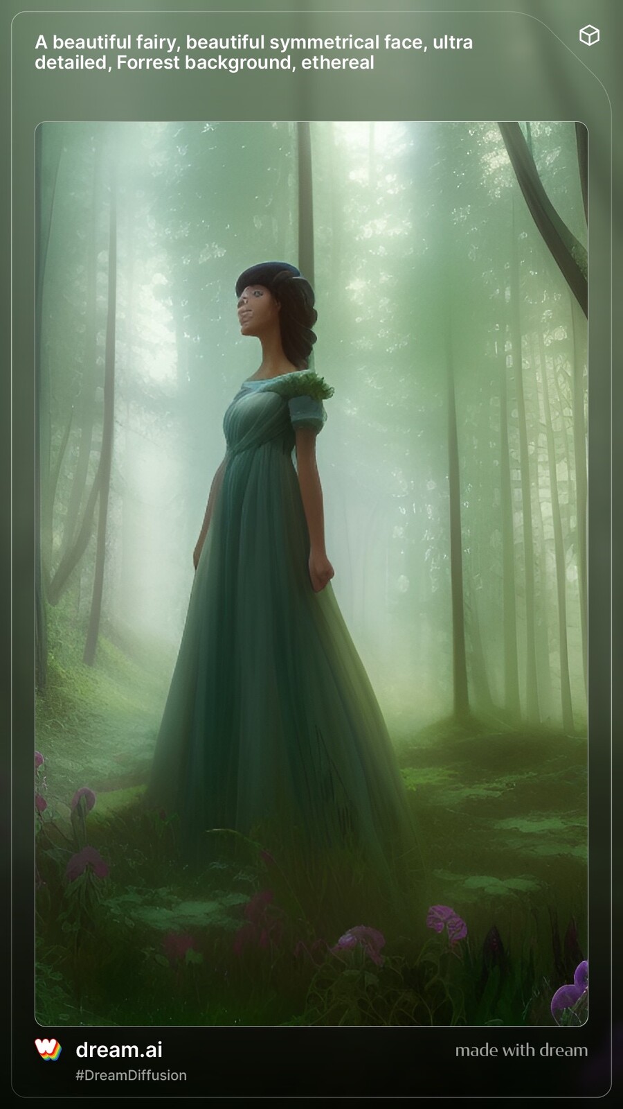 This was what Dream produced and what I worked off of. You can see what I entered to create this output. I’m new to AI so it’s pretty basic. 