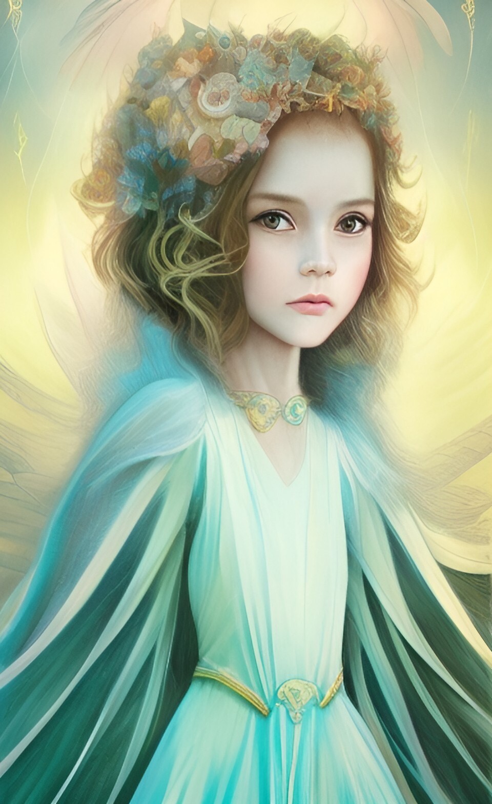 The piece I used for the face which I transposed over the first one through photoshop.