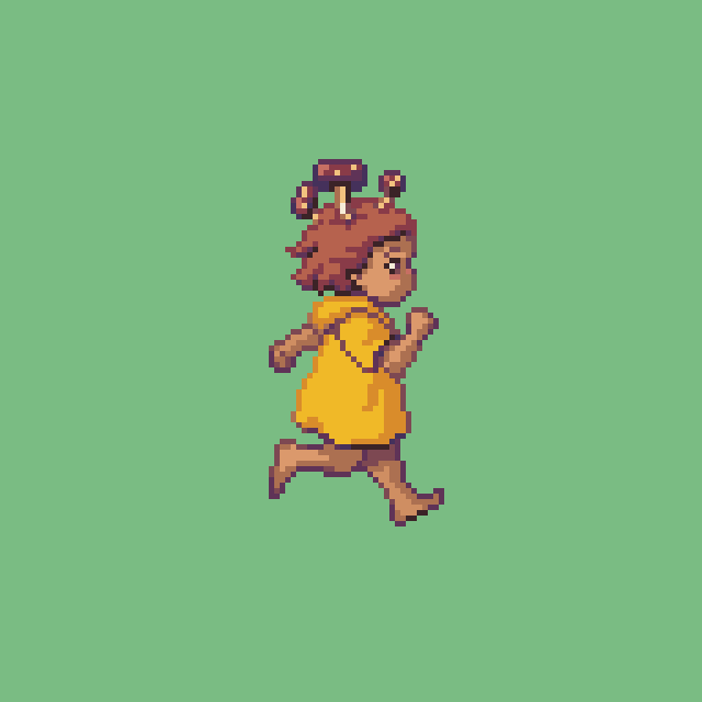 Mushroom girl run cycle (2022)