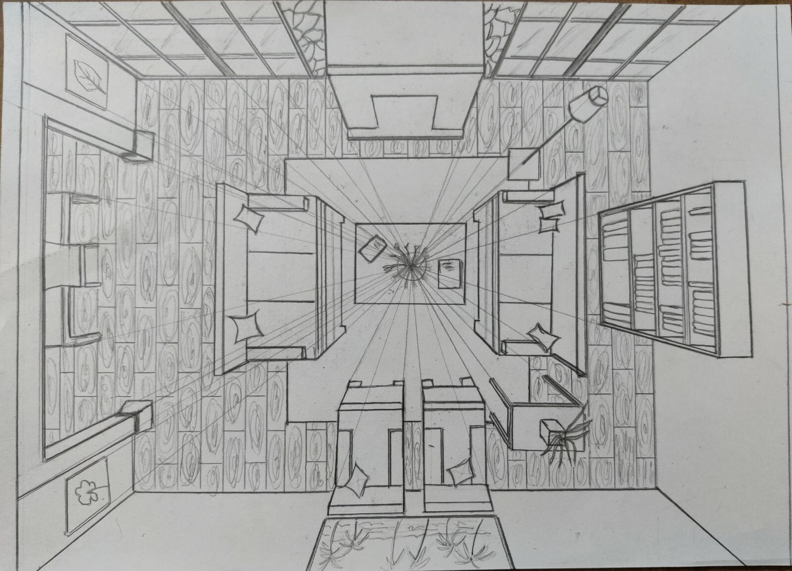 How to draw a 3-point perspective house - Quora