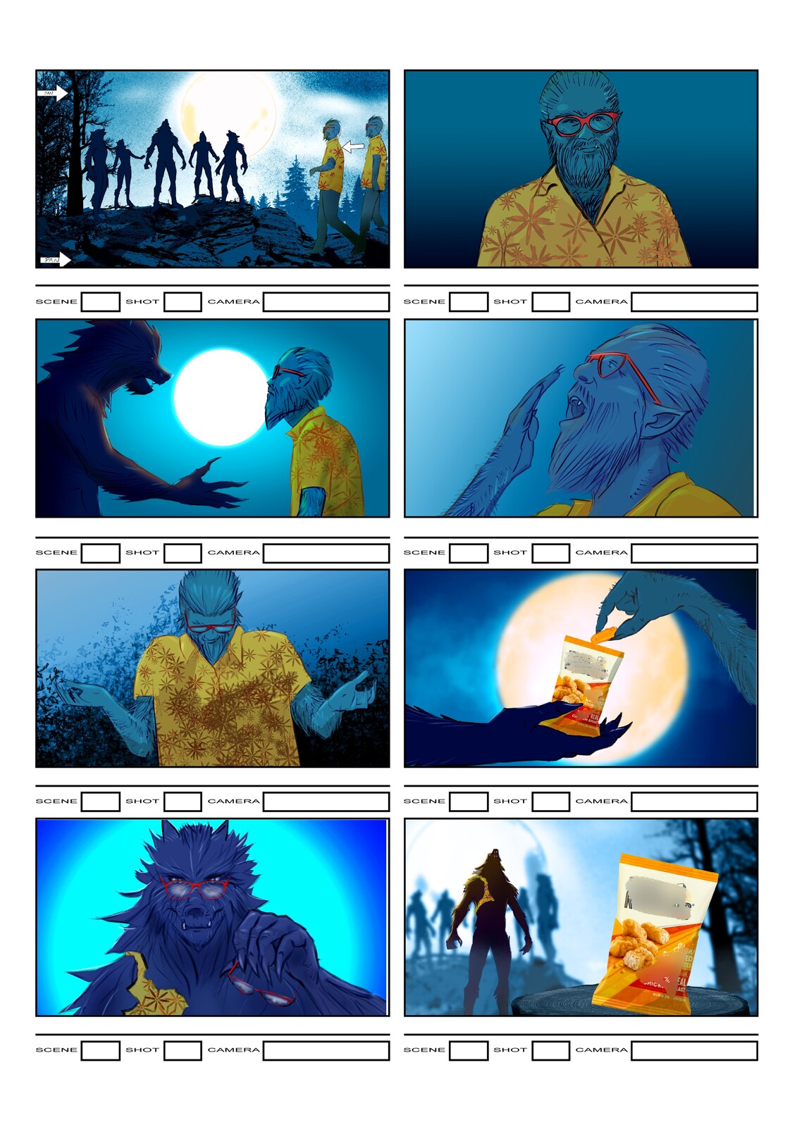 Commercial Storyboards - Colour