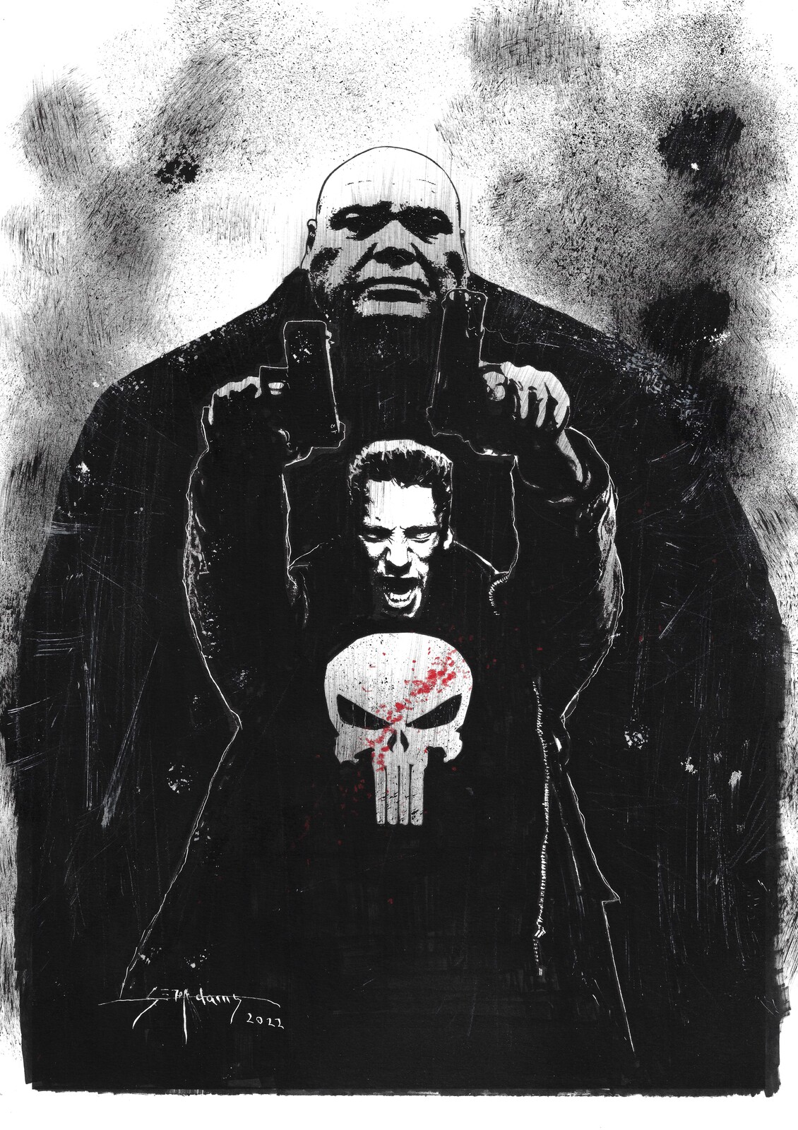 Punisher - Ink on A3