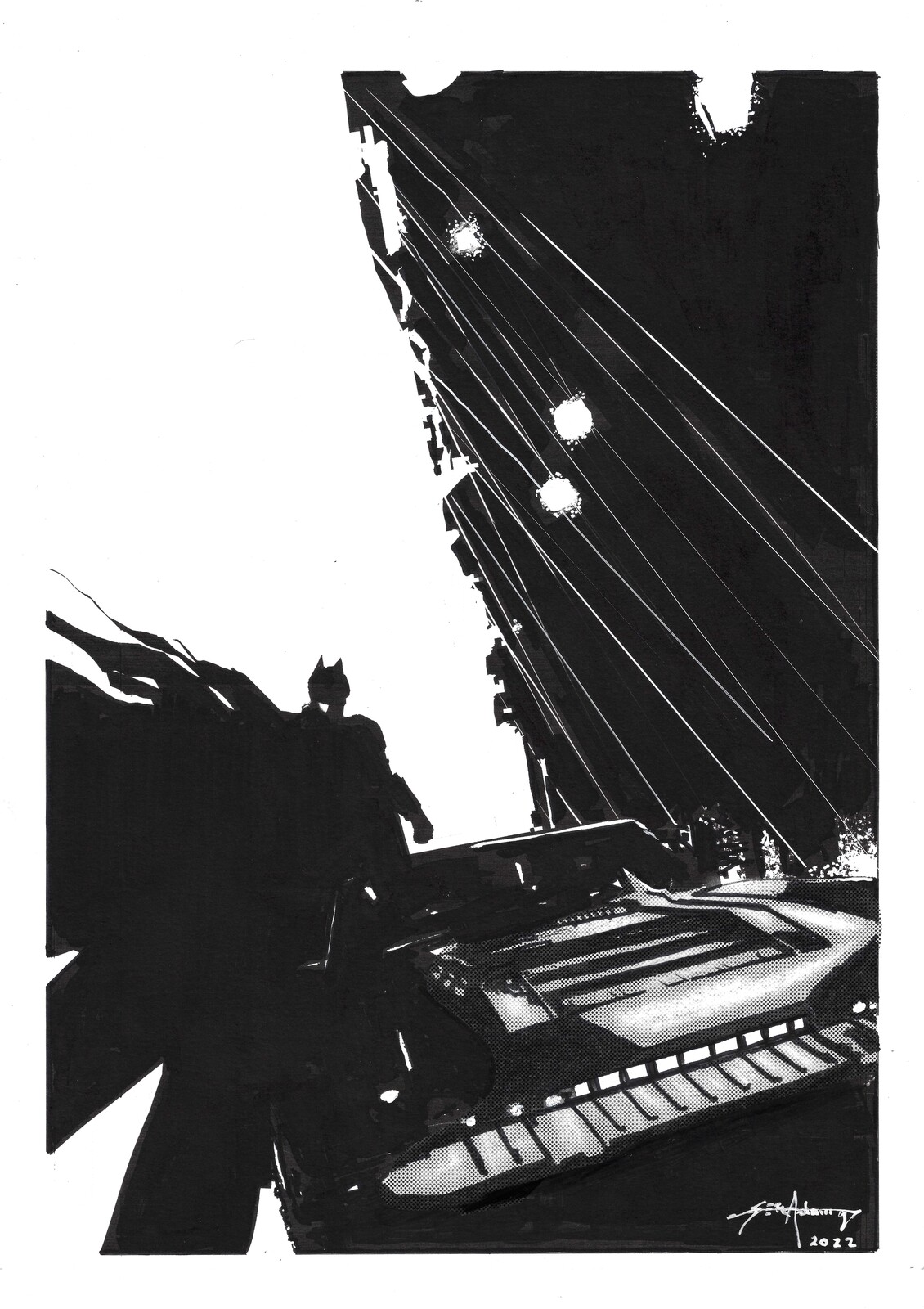 The Batman - Ink on A3