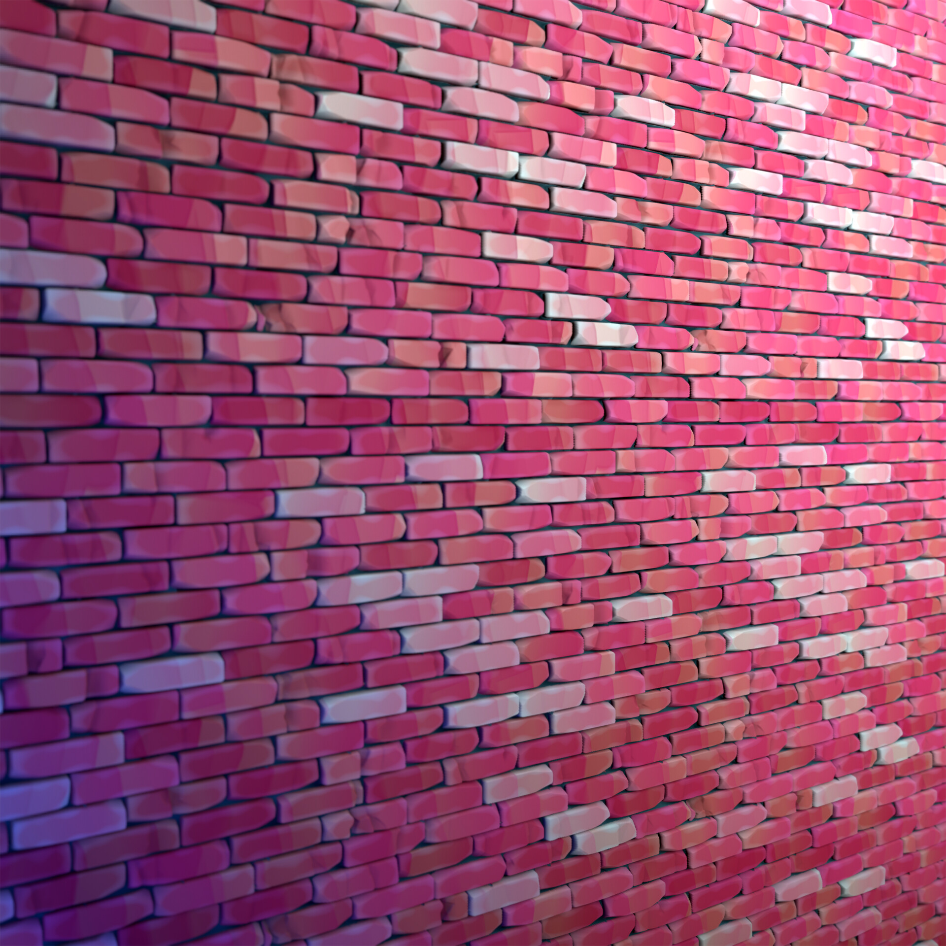 ArtStation - Cartoon brick wall