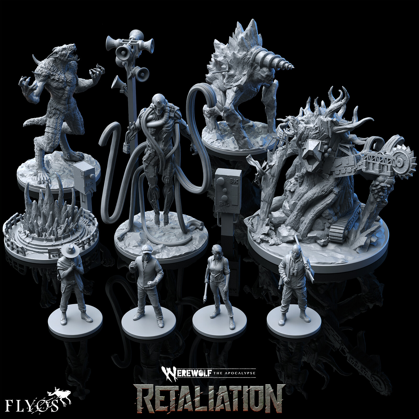 RETALIATION - boardgame miniatures