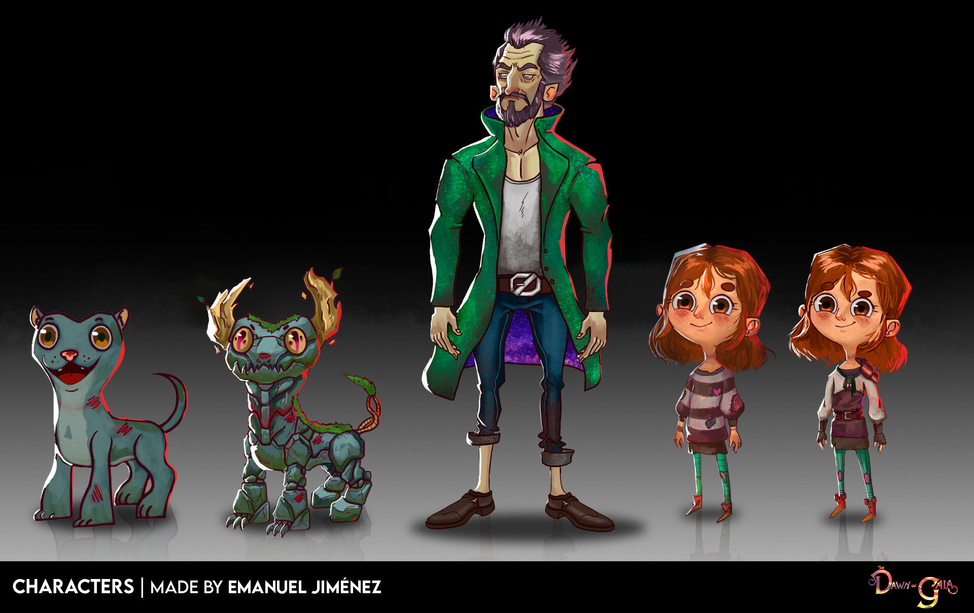 Emanuel Jiménez - THE DAWN OF GALA - 2D Characters