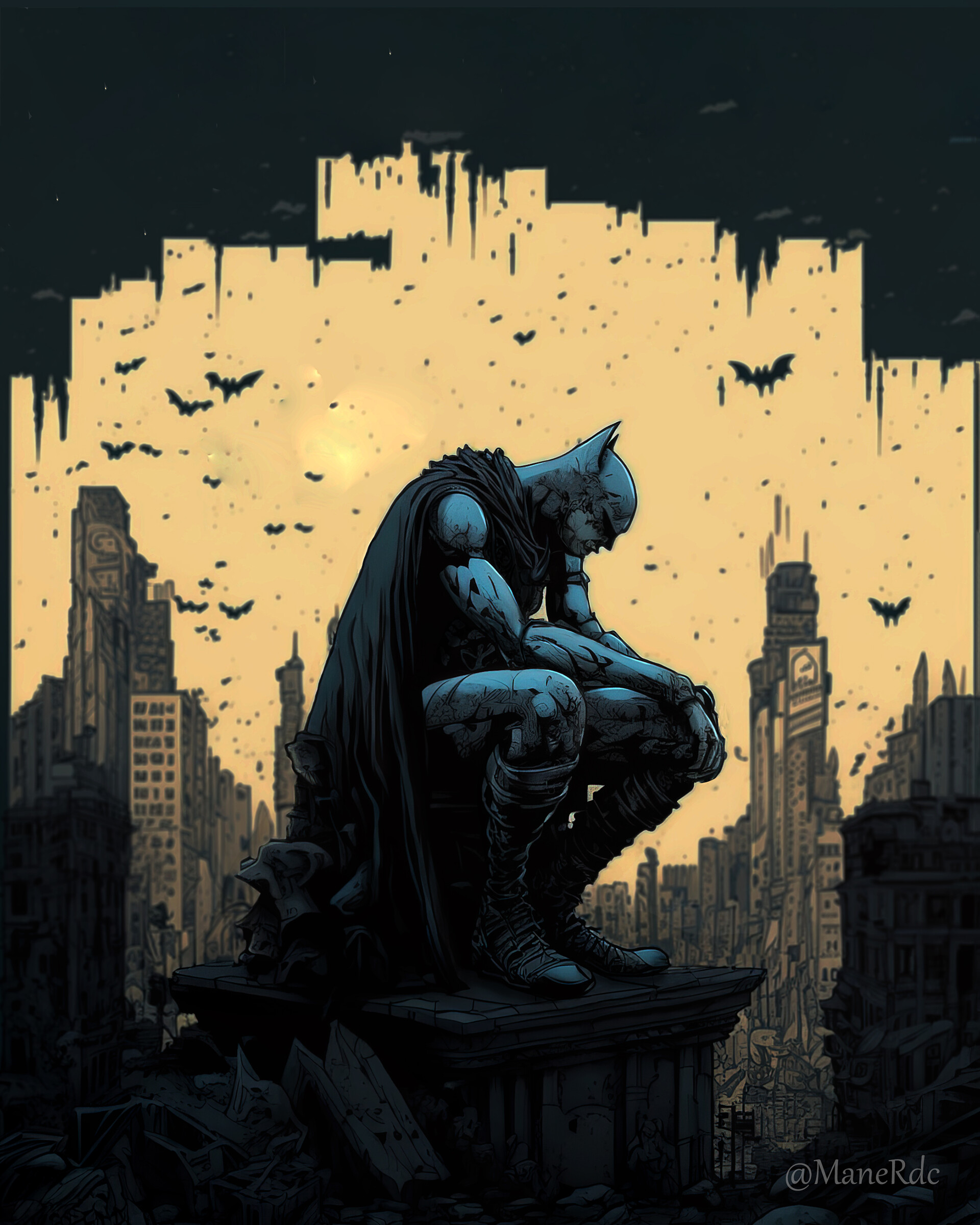 ArtStation - Batman Comicbook Cover