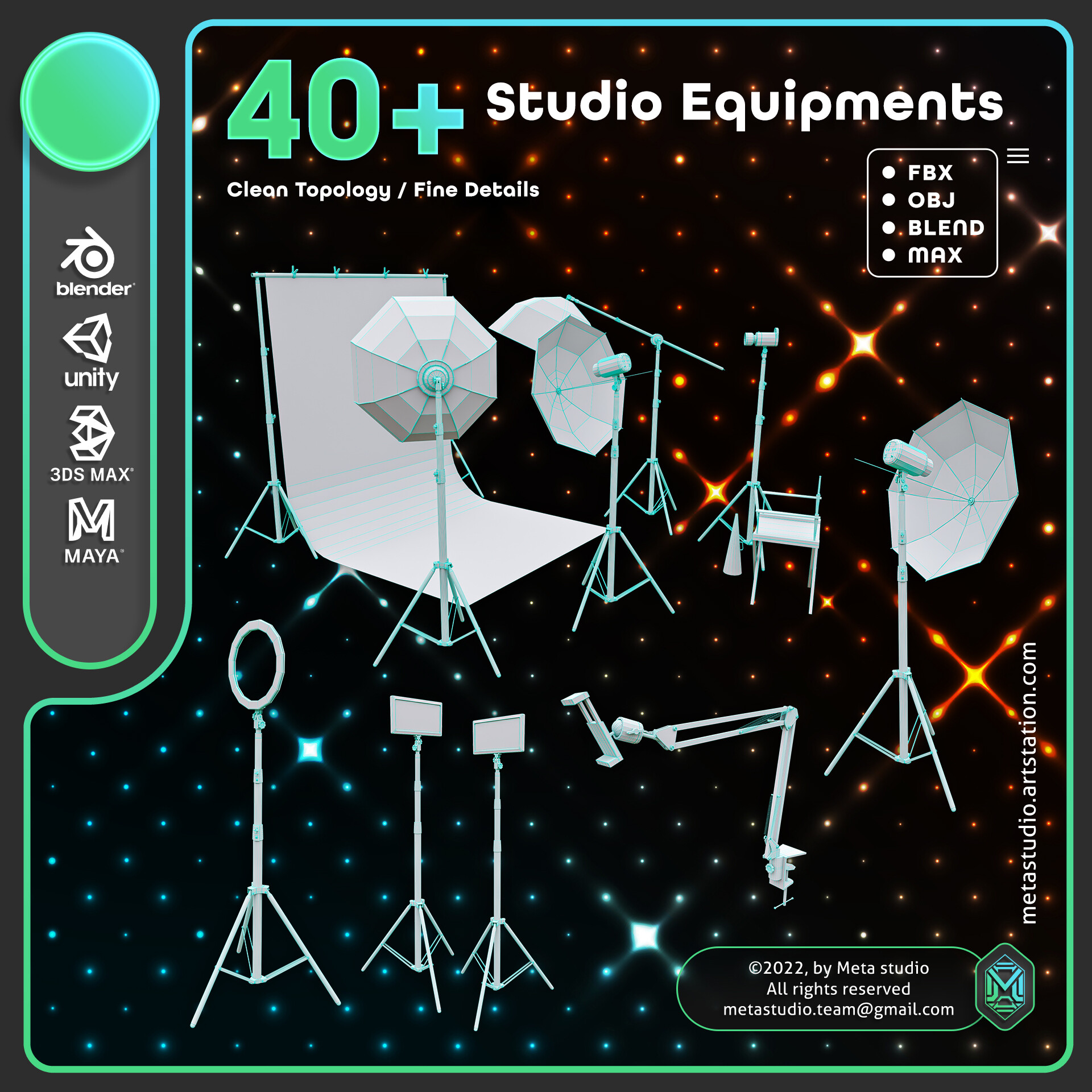 ArtStation 40 Studio Equipment