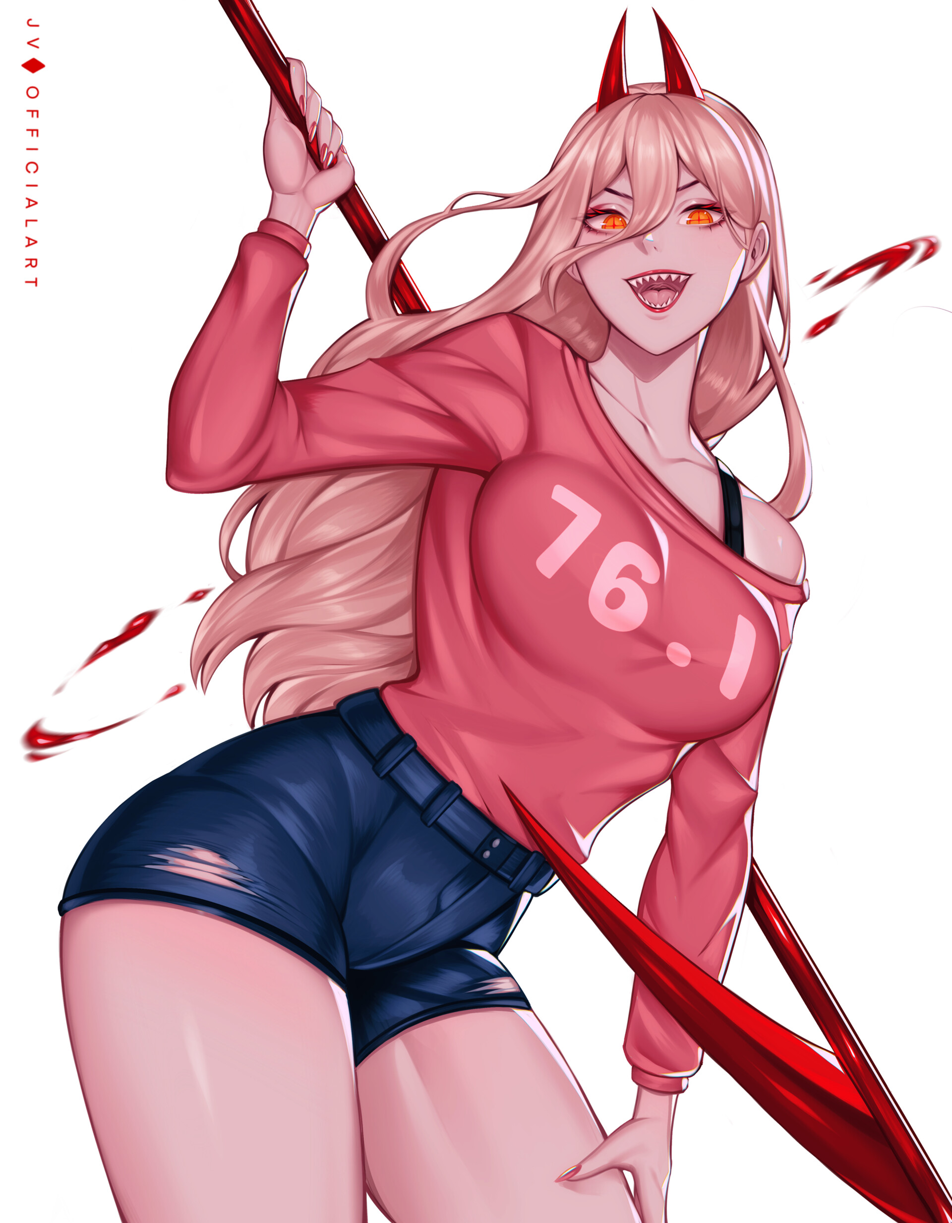 Fami chainsaw man. Пауэр слив аниме. Аниме весёлые. Пауэр аниме гифка.
