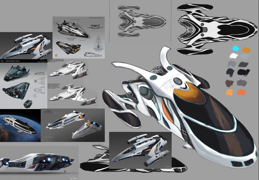 ArtStation - Elite: Dangerous Ships Concept, R.A.D. Walachnia