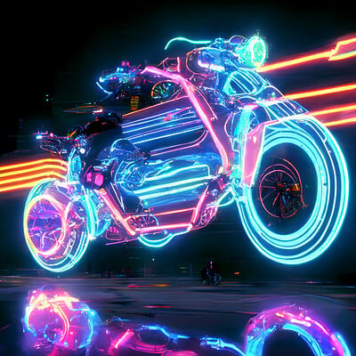 Keith griego keetgreego tron full shot neon pixels blowing away speeding ult 0d45a8ce b96c 40be 9104 26284b4ee36d