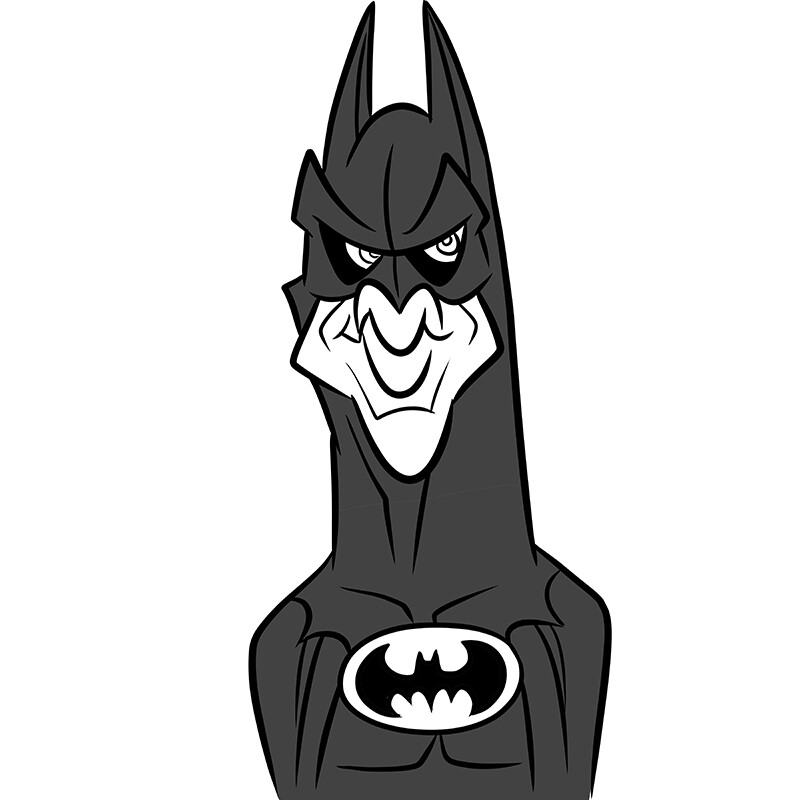ArtStation - Batman (Keaton) caricature