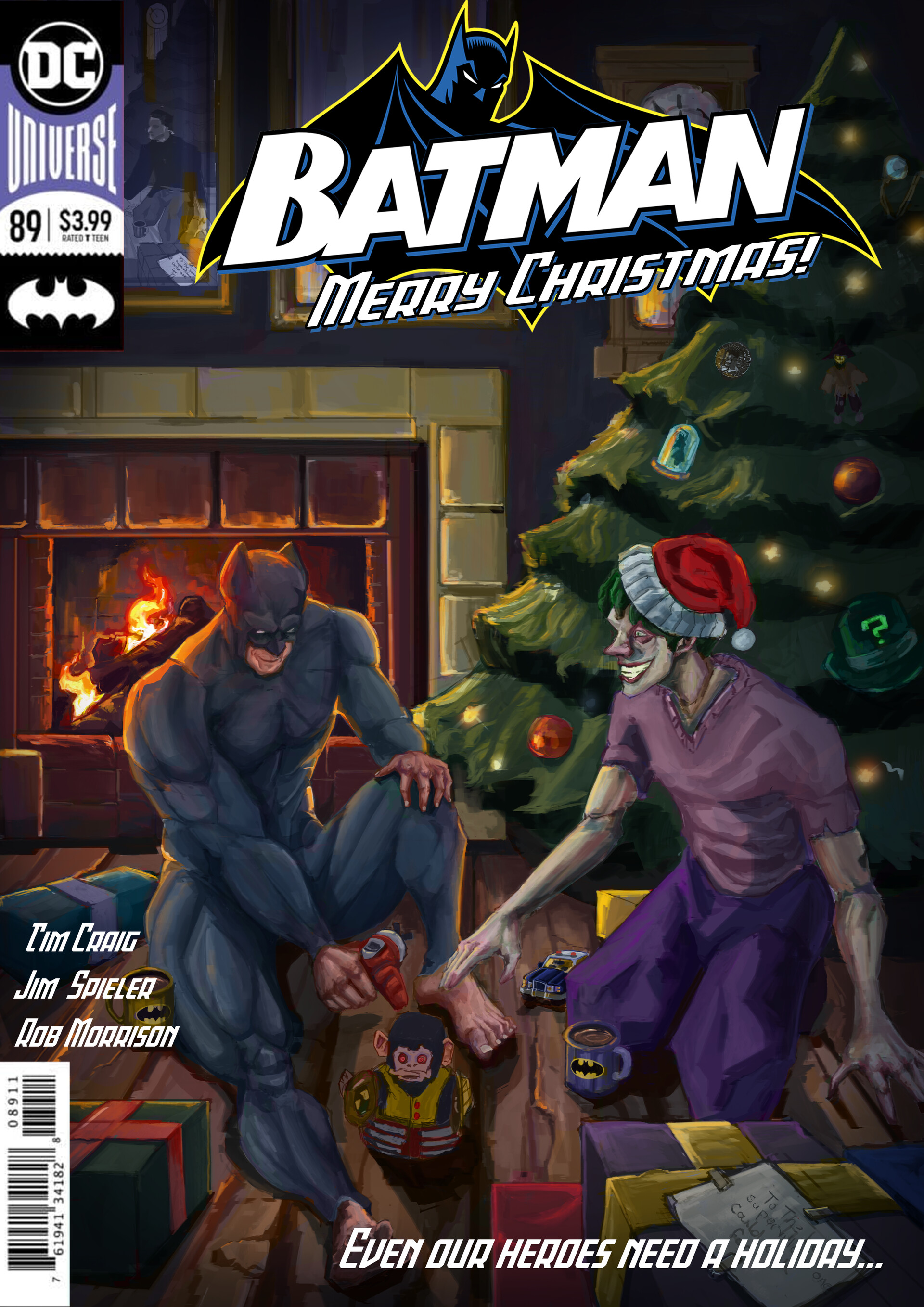 ArtStation Batman Christmas Cover