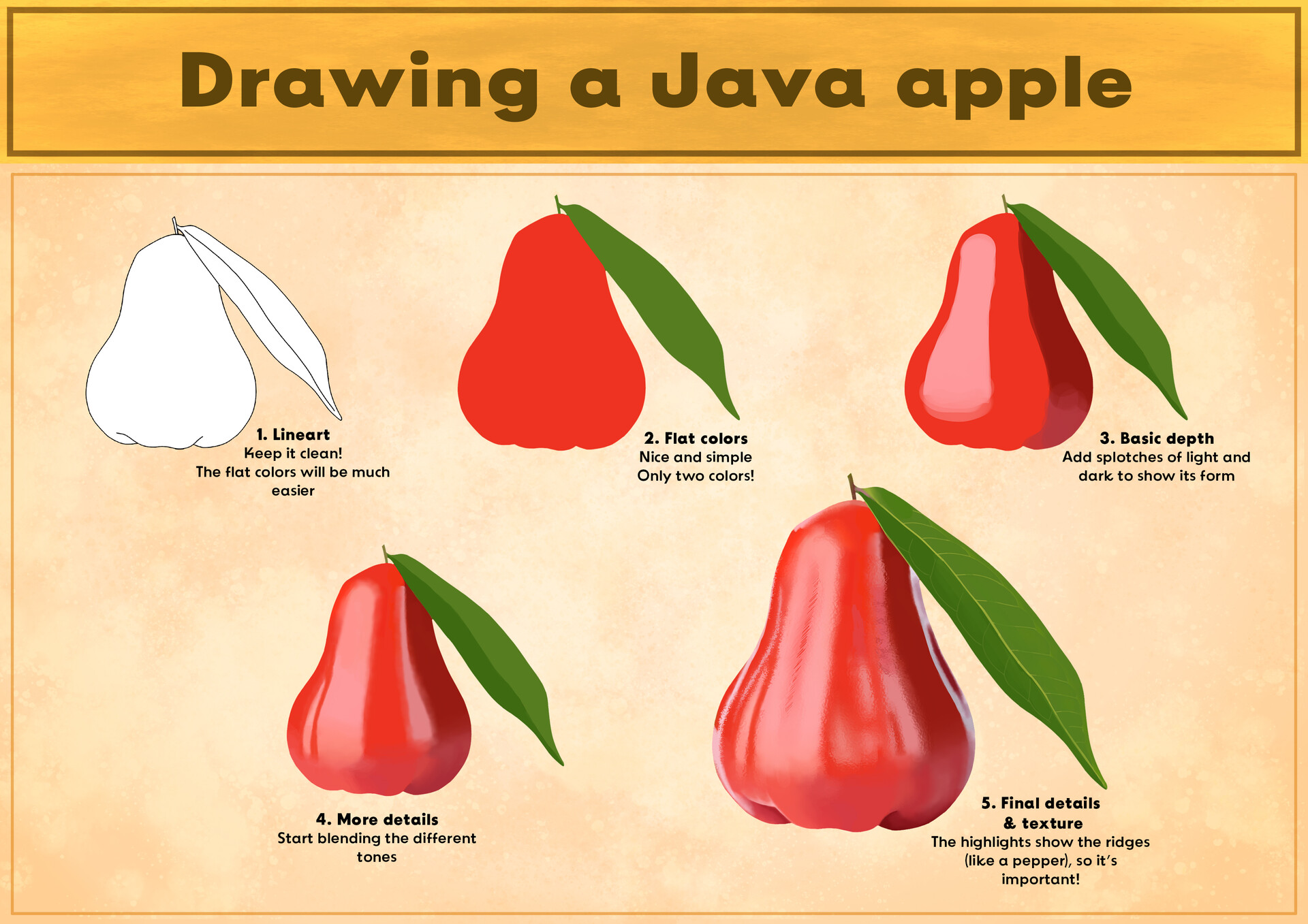 ArtStation - Drawing a Java Apple