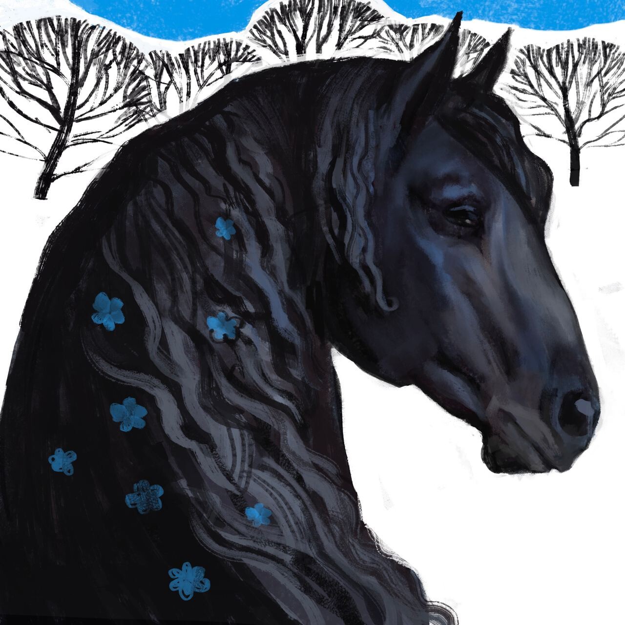 Relaxing Therapeutic Horse Line Art Illustration Stock Vector (Royalty  Free) 2303288915 | Shutterstock, image size:1280x1280