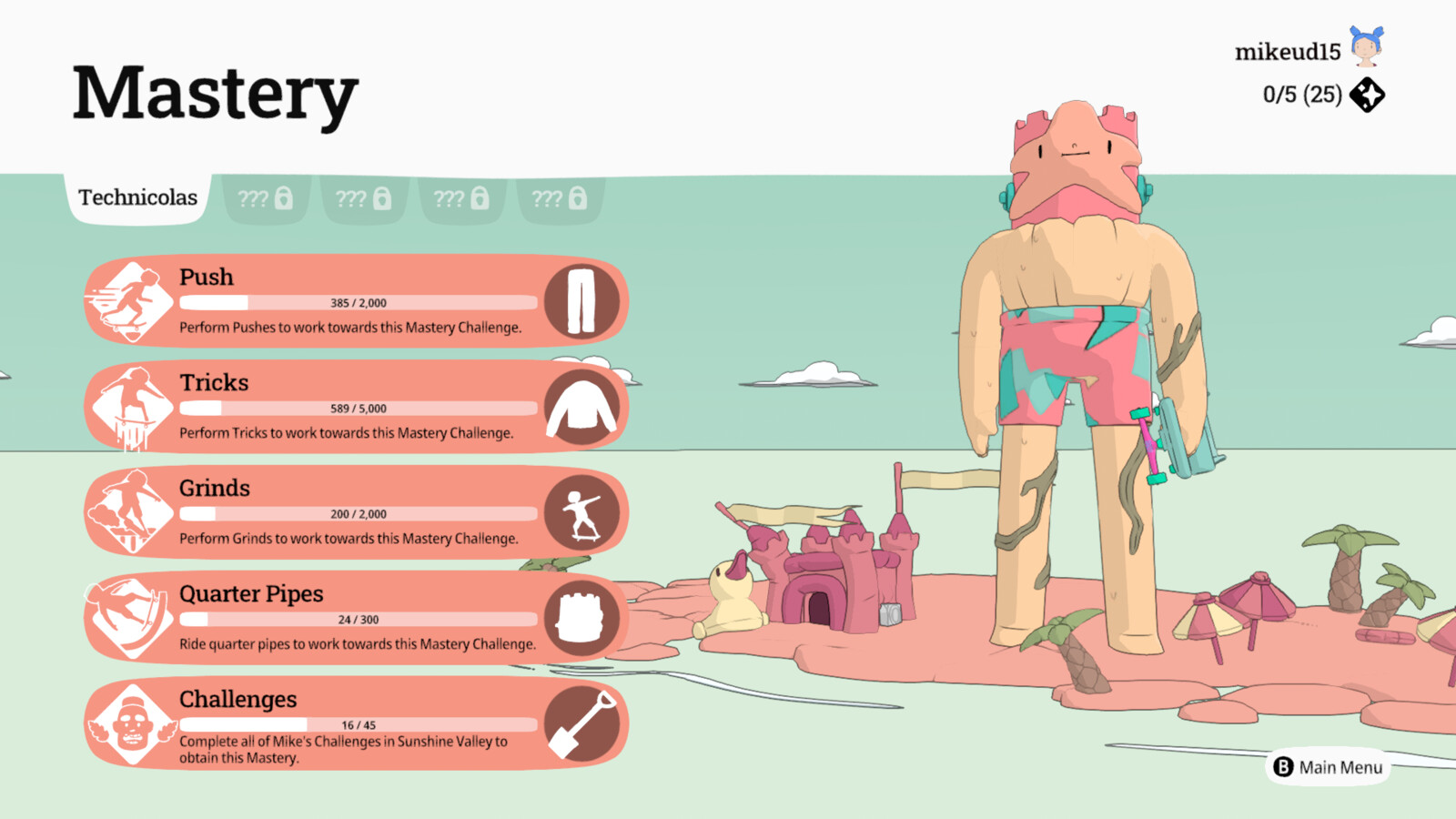 Mastery Menu