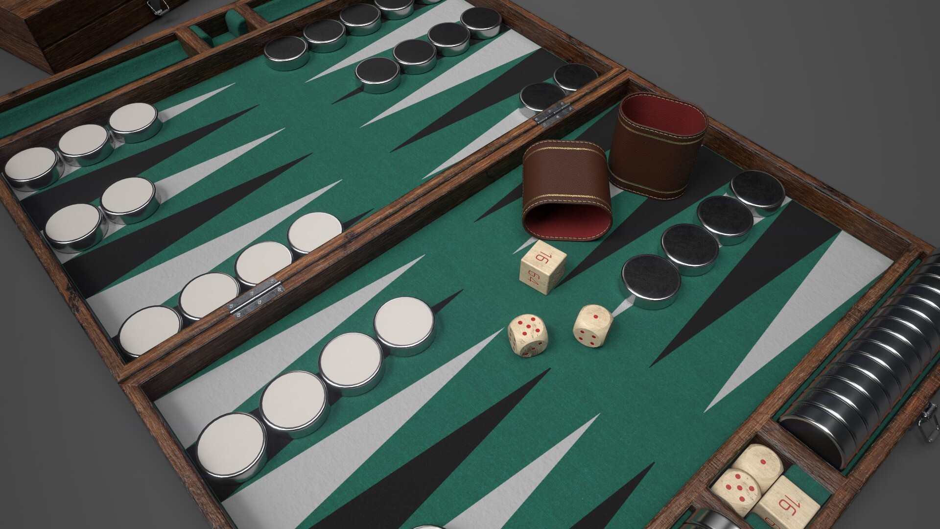 ArtStation Backgammon checkers variations