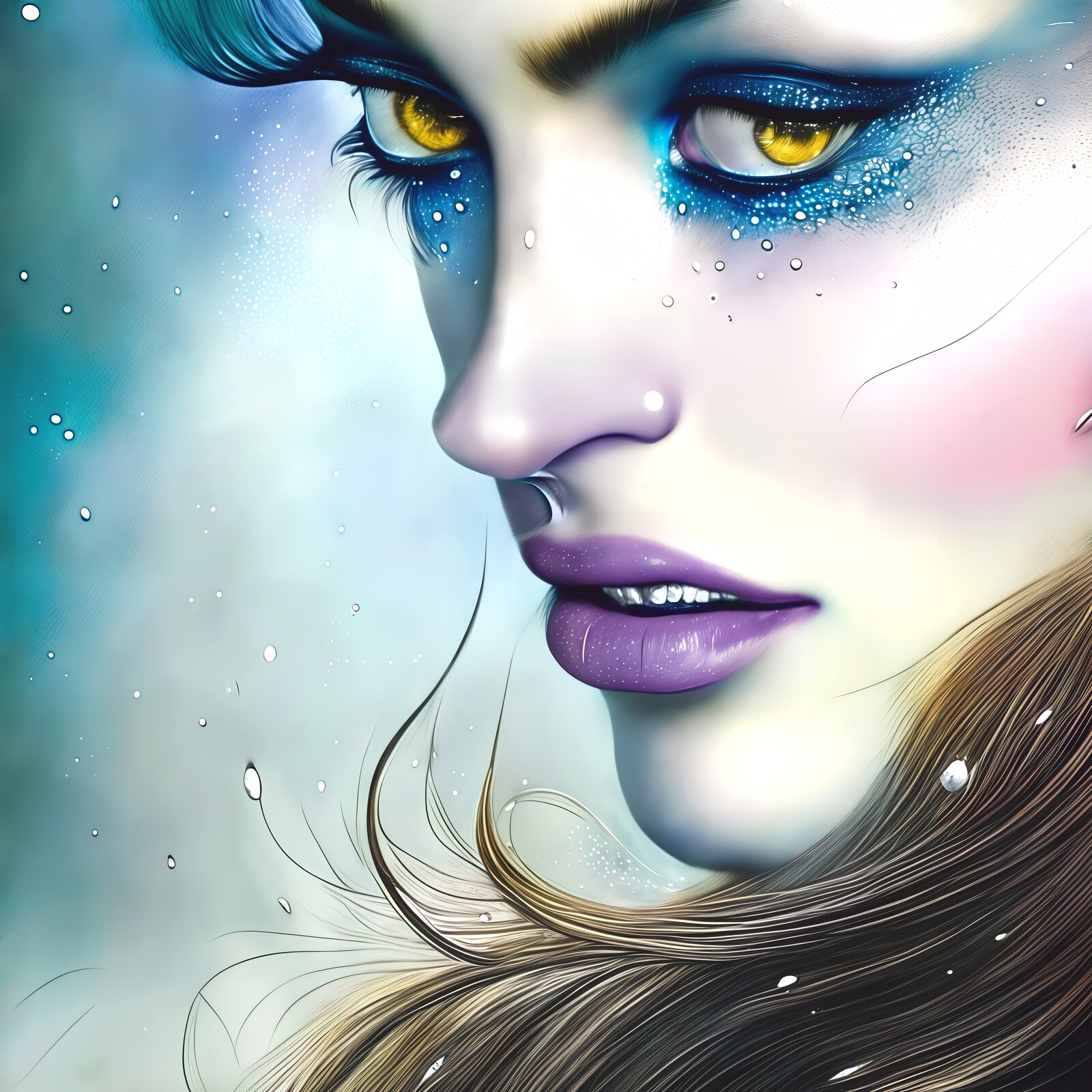 Gazing Blue Witch