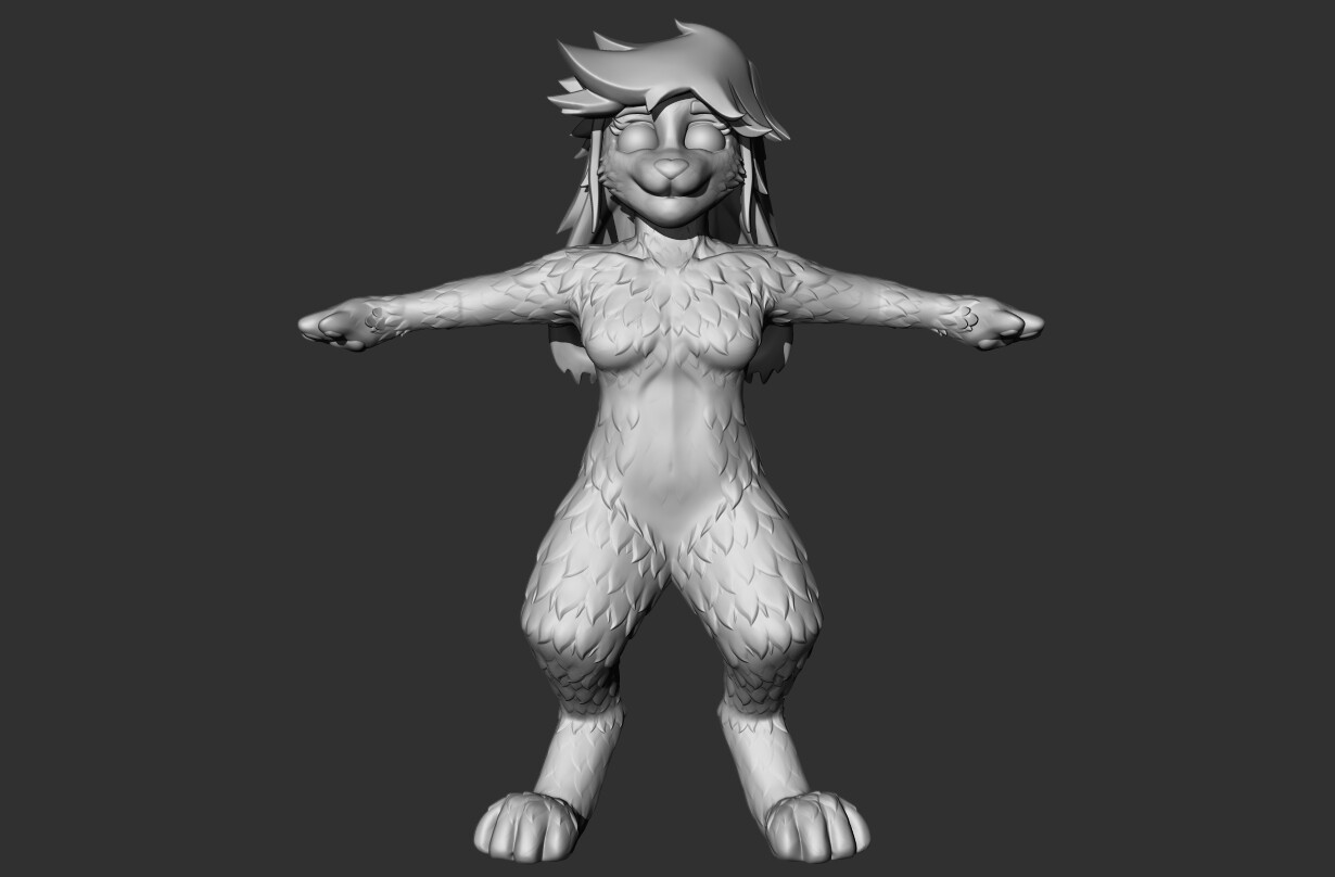 Front render of the character.