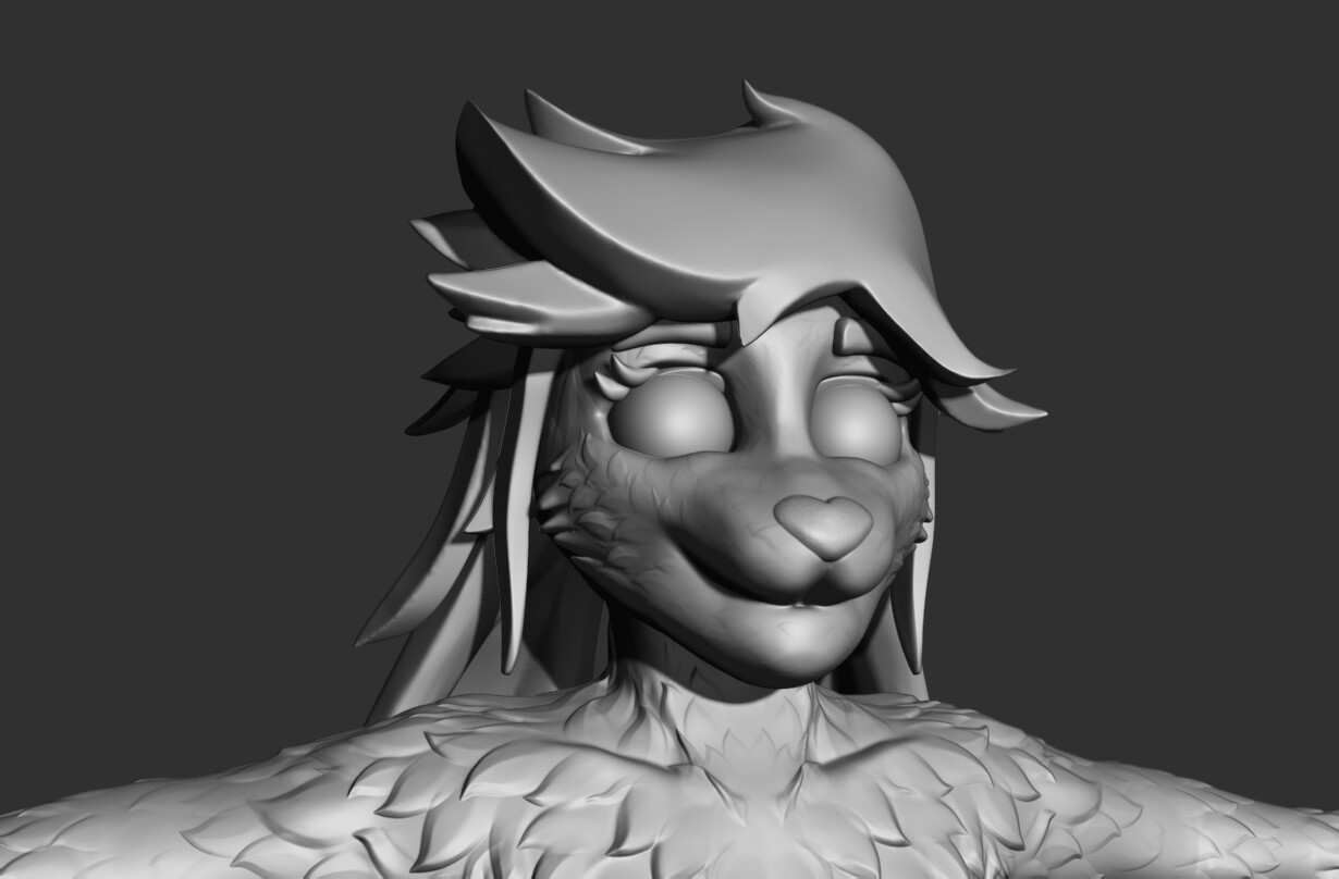 Head render left. 