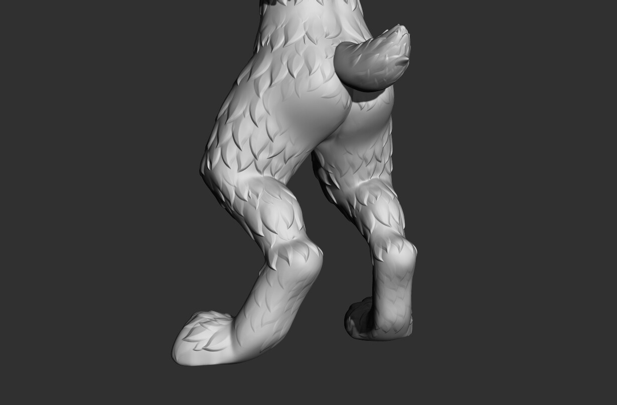 Back leg render.