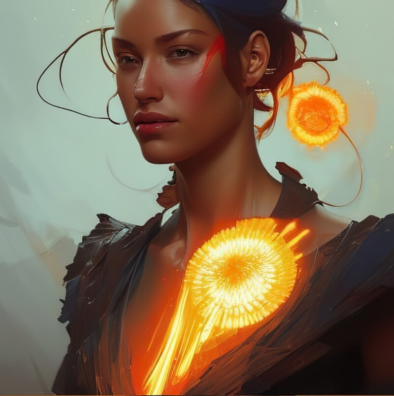 Fire girl portrait concept Art by Joanna Bailey — ProUser.Me