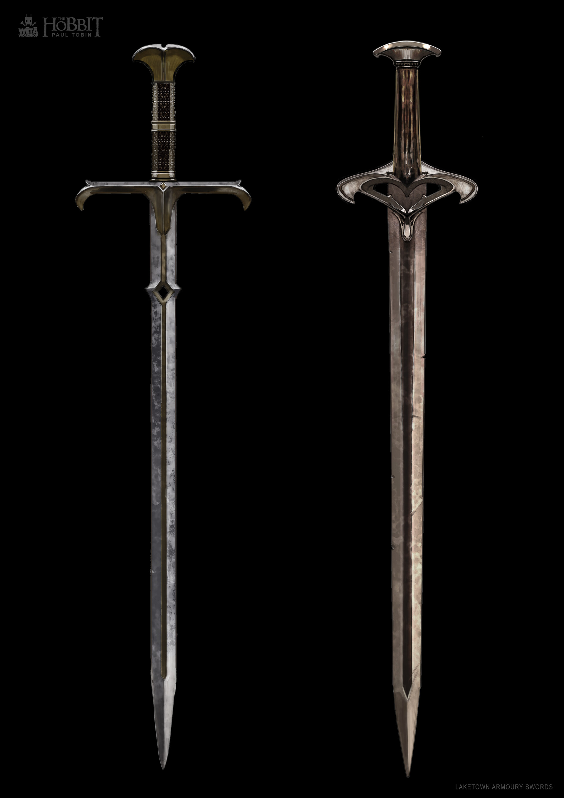 Paul Tobin Art - Laketown Armoury Swords