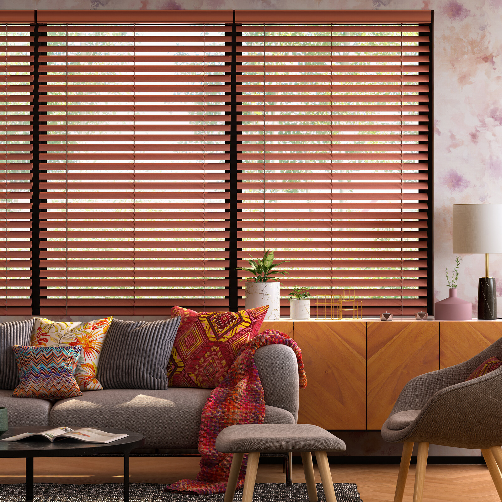 wooden blinds