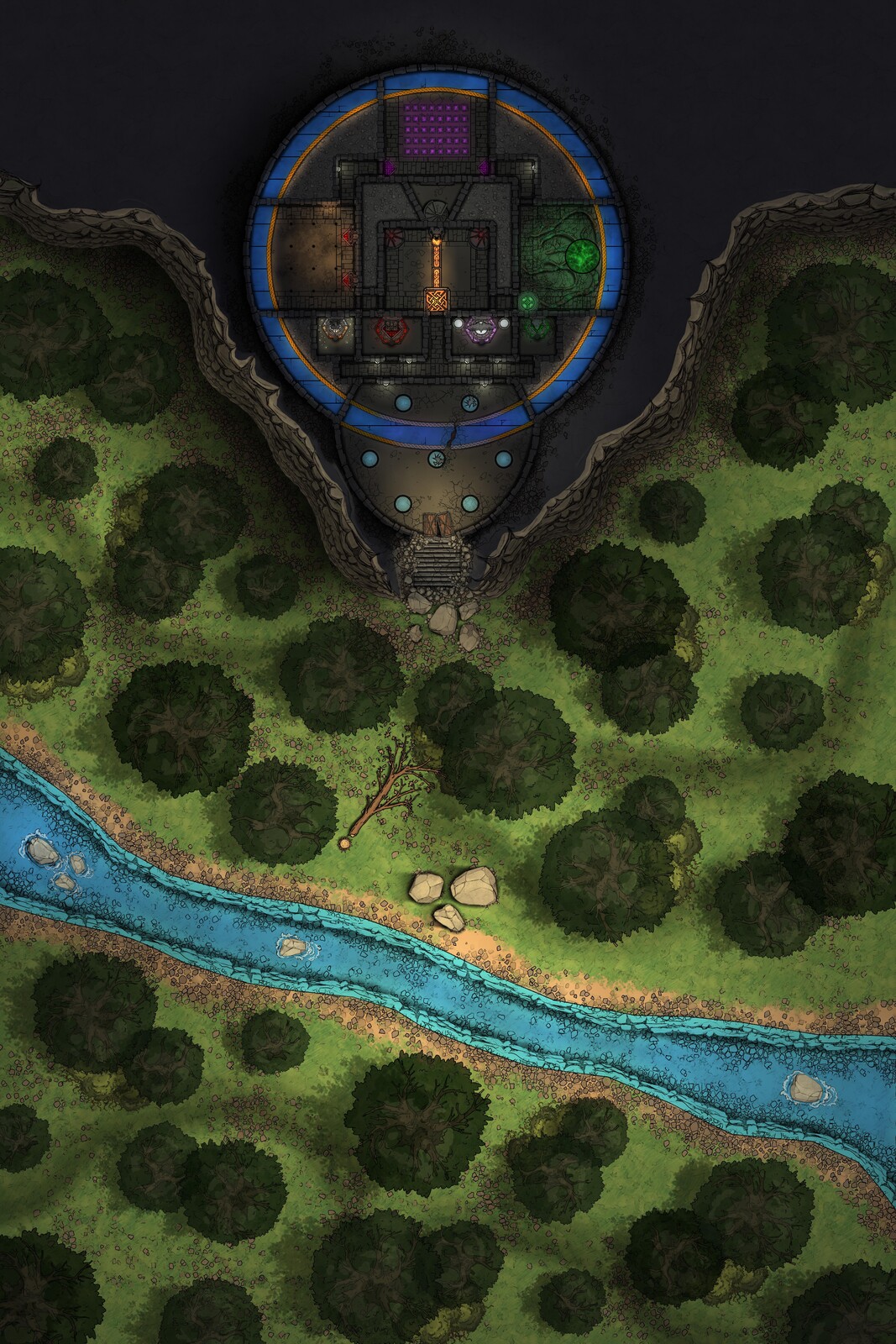 Battle Map | Dwarven Prison Dungeon [80 x 120]
