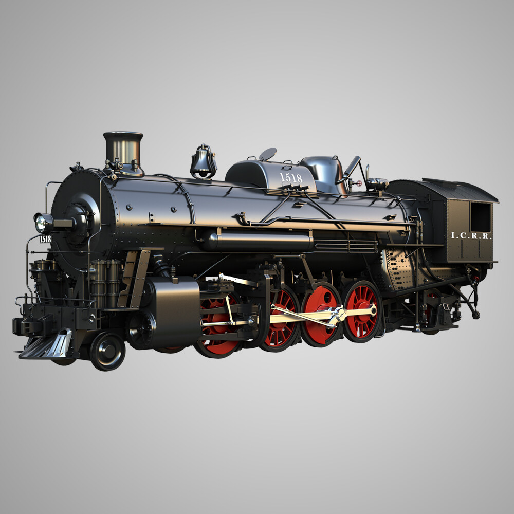 ArtStation - 1815 Steam Locomotive Train