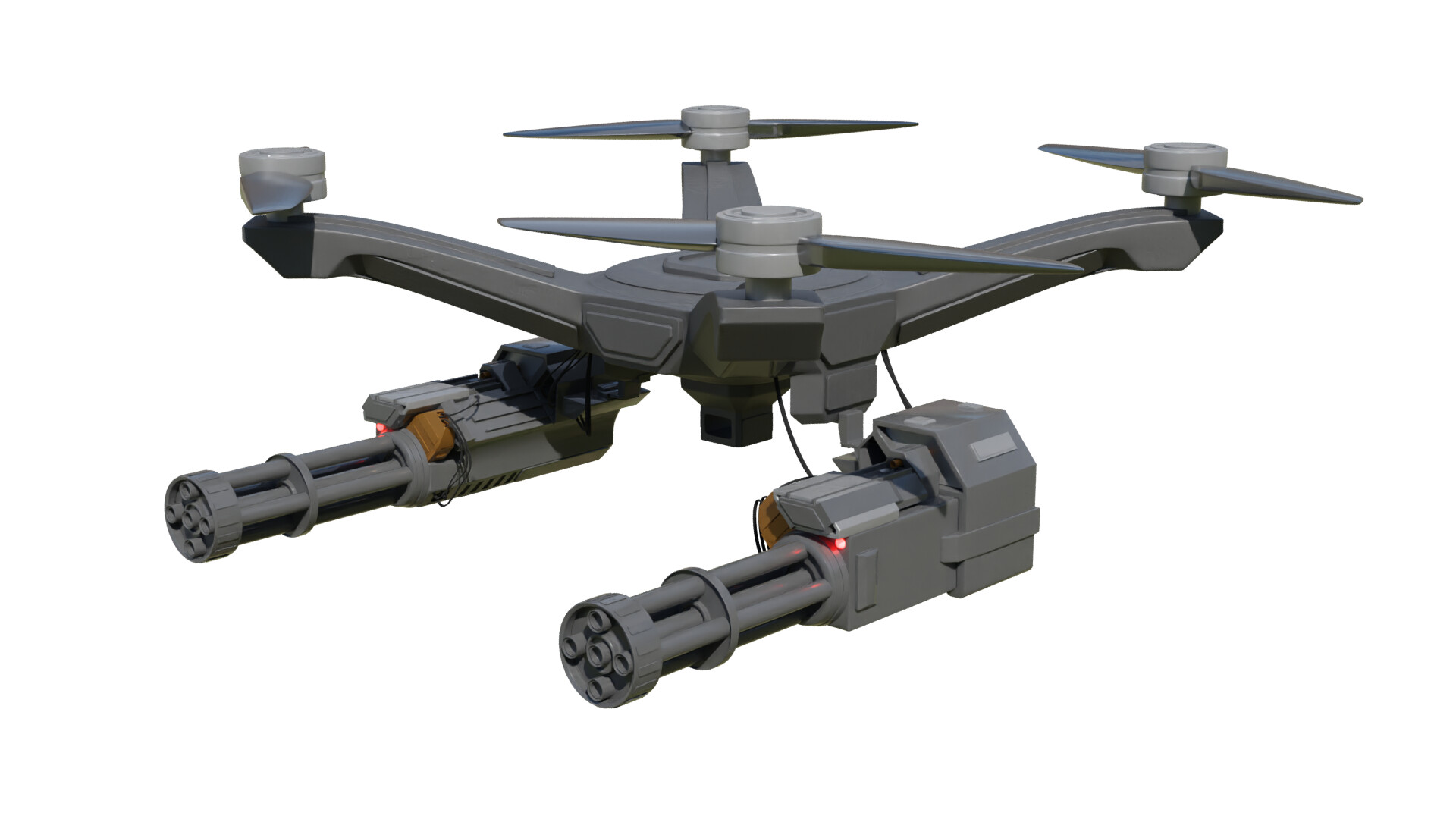 Drone with cannon 2025