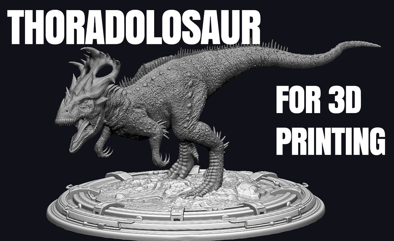 Artstation jurassic world alive thoradolosaur for 3d printing