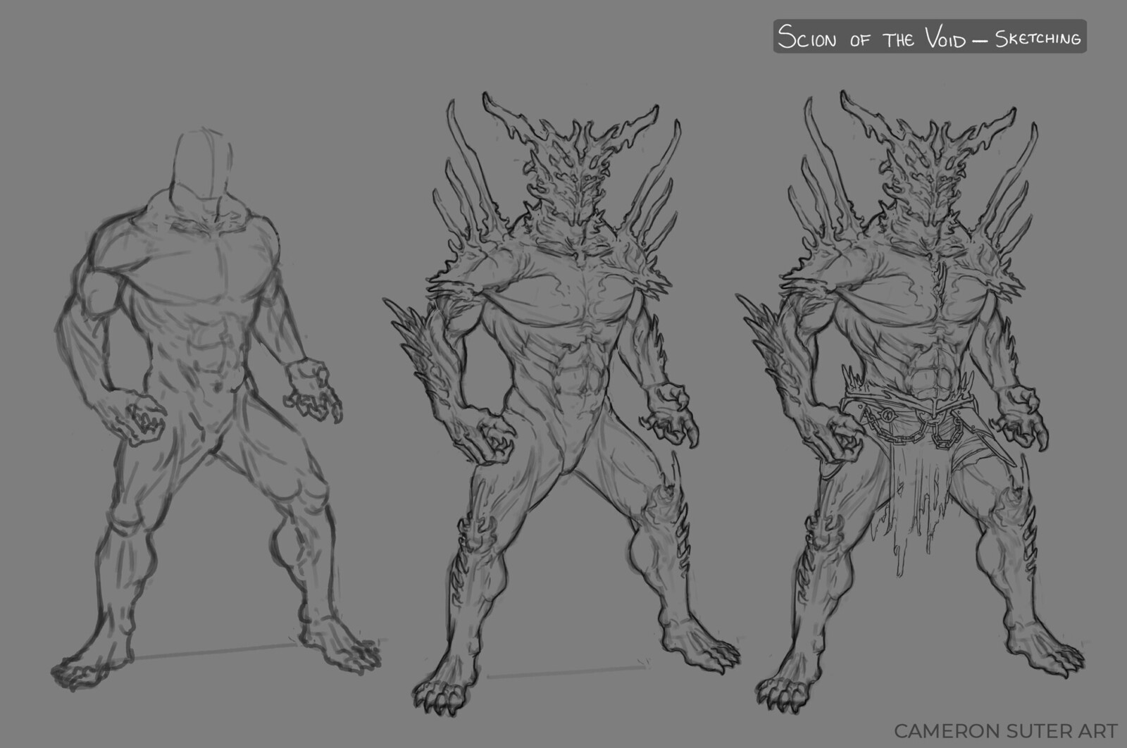 Scion of the Void – Concept from Sketch