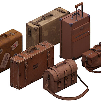 ArtStation - Darjeeling Limited Luggage